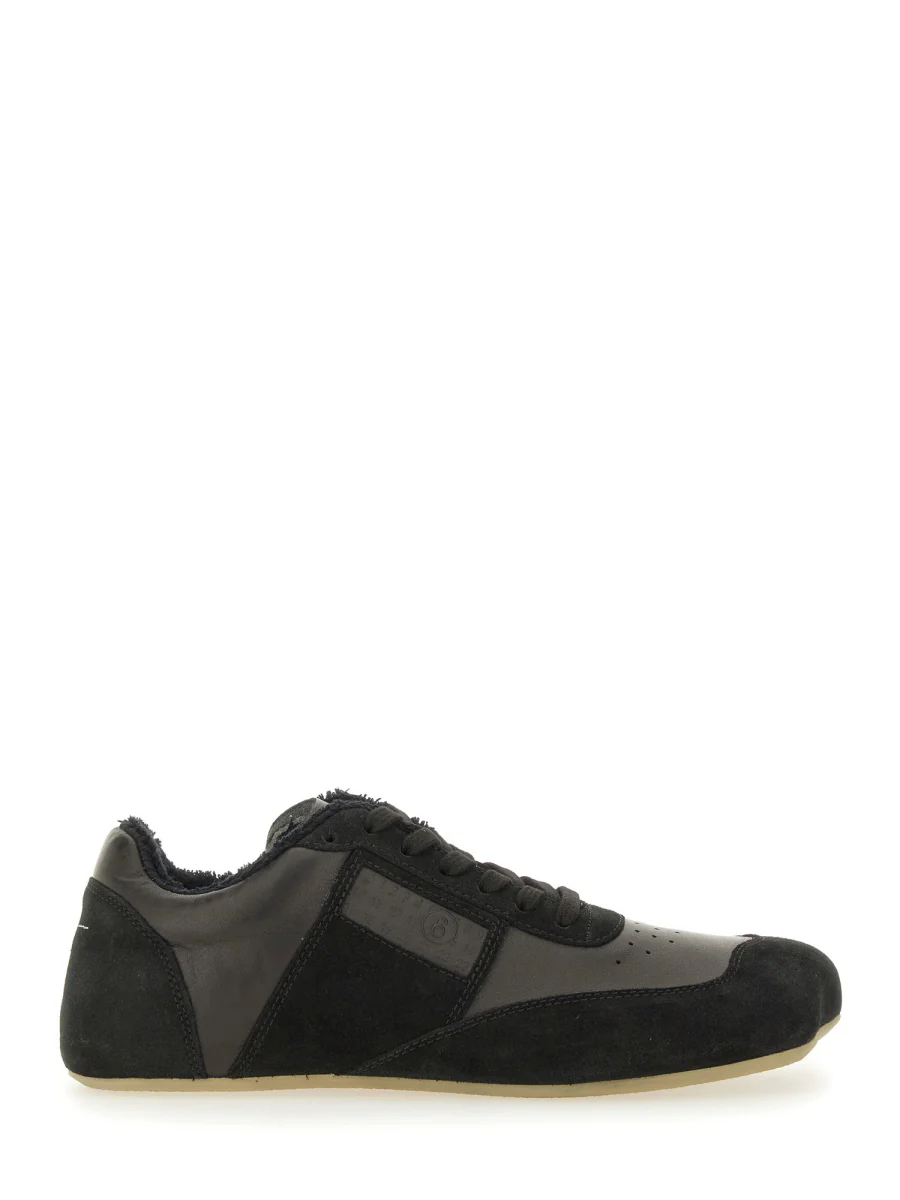 MM6 MAISON MARGIELA Calf Leather Slim Sneakers - Image 6