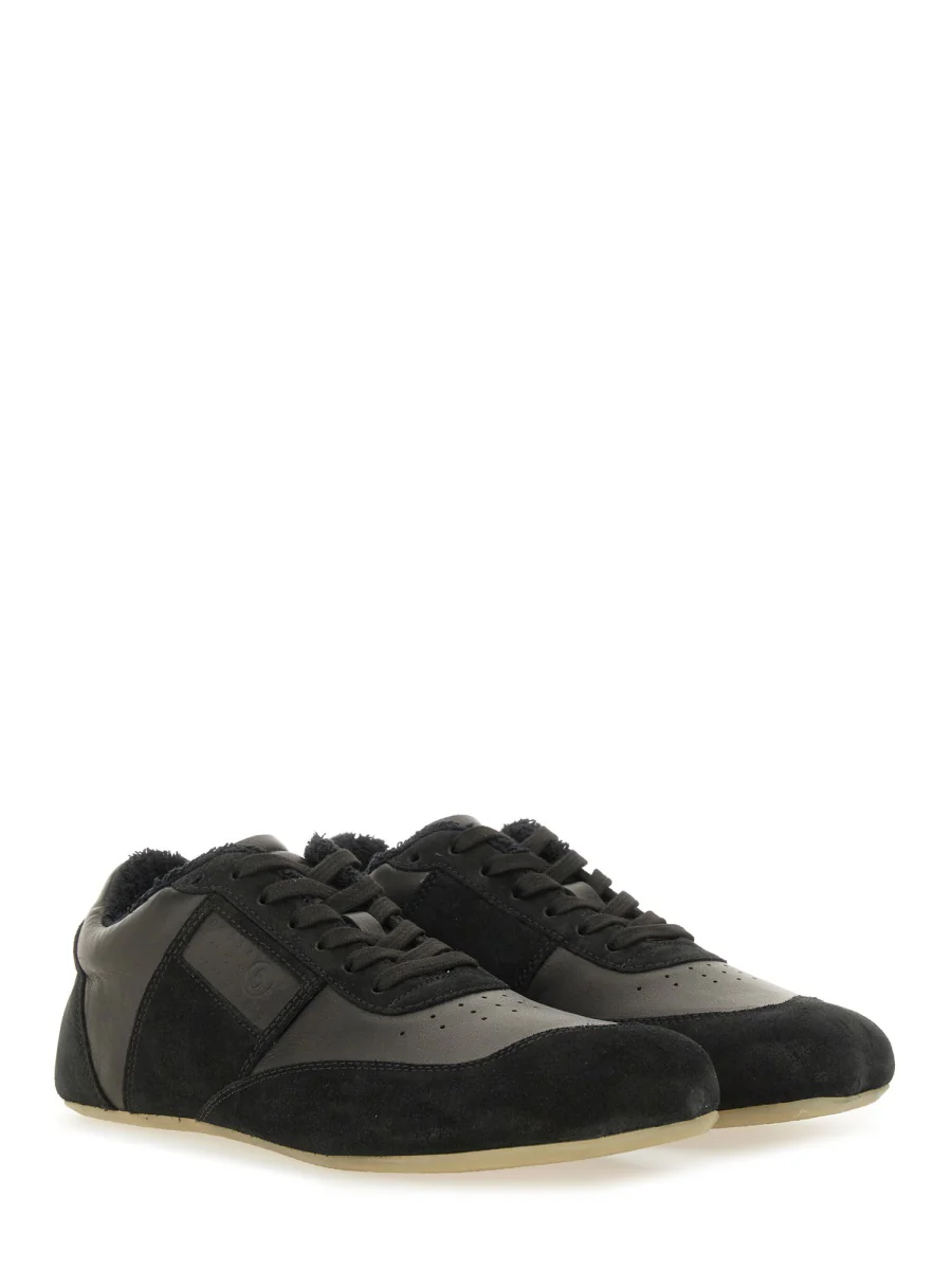 MM6 MAISON MARGIELA Calf Leather Slim Sneakers - Image 7
