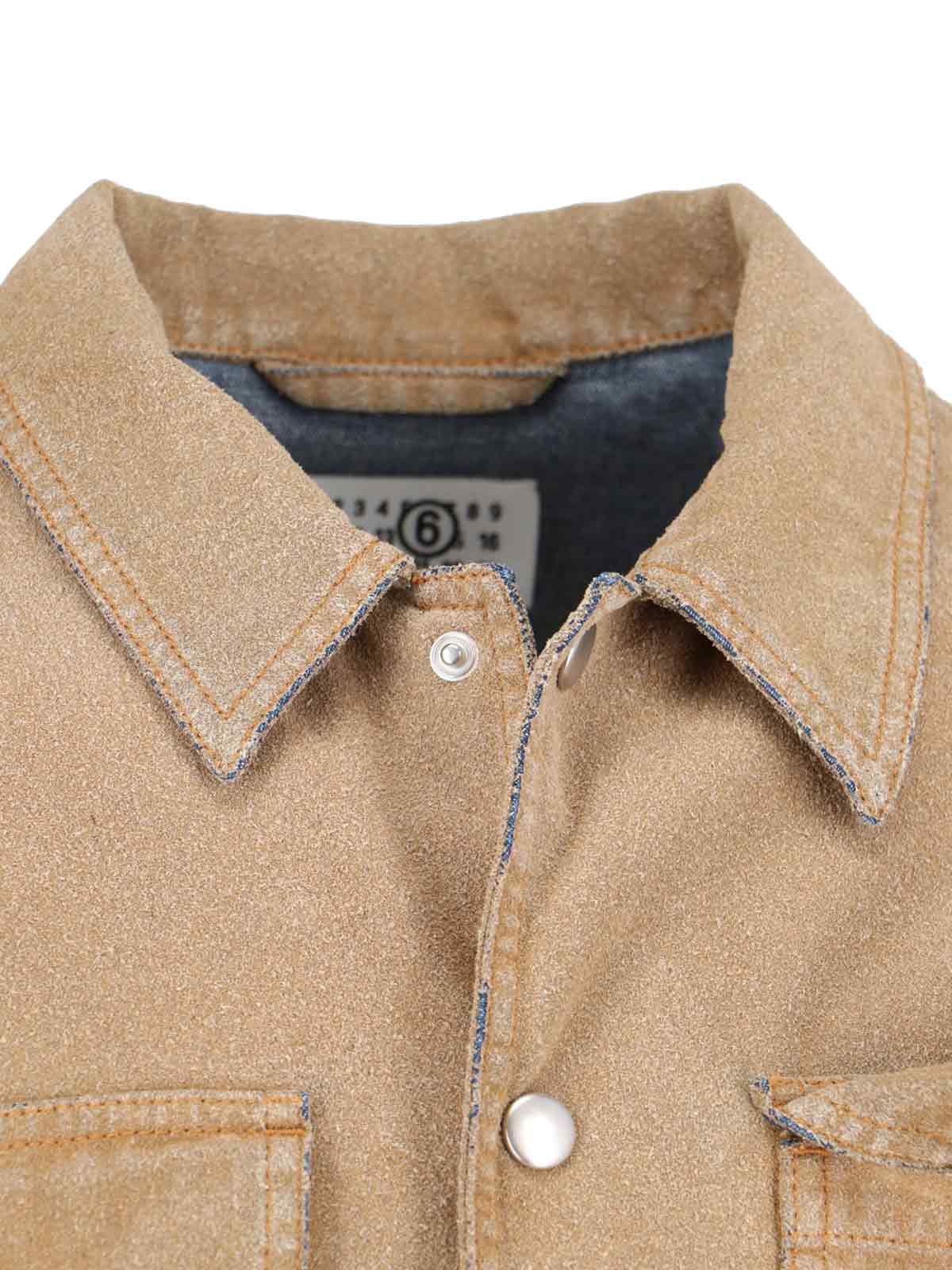 Mm6 Maison Margiela Cotton Jacket with Polyurethane Coating and Pocket Lining - Image 3