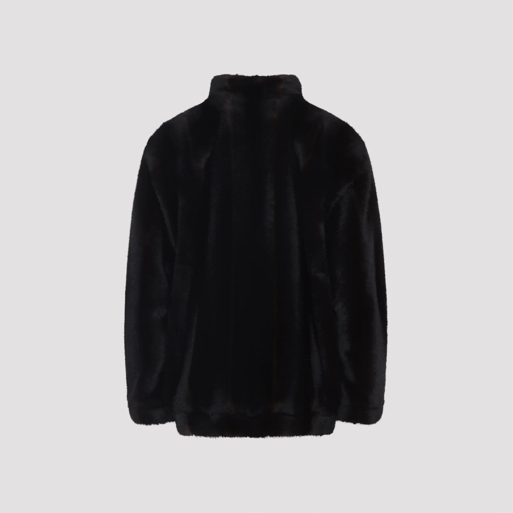 MM6 MAISON MARGIELA Faux Fur Turtleneck Jacket - Image 3
