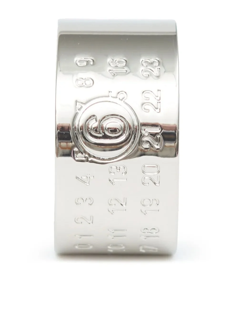 Mm6 Maison Margiela MM6 Minimal Logo Mini 12mm Ring - Image 3
