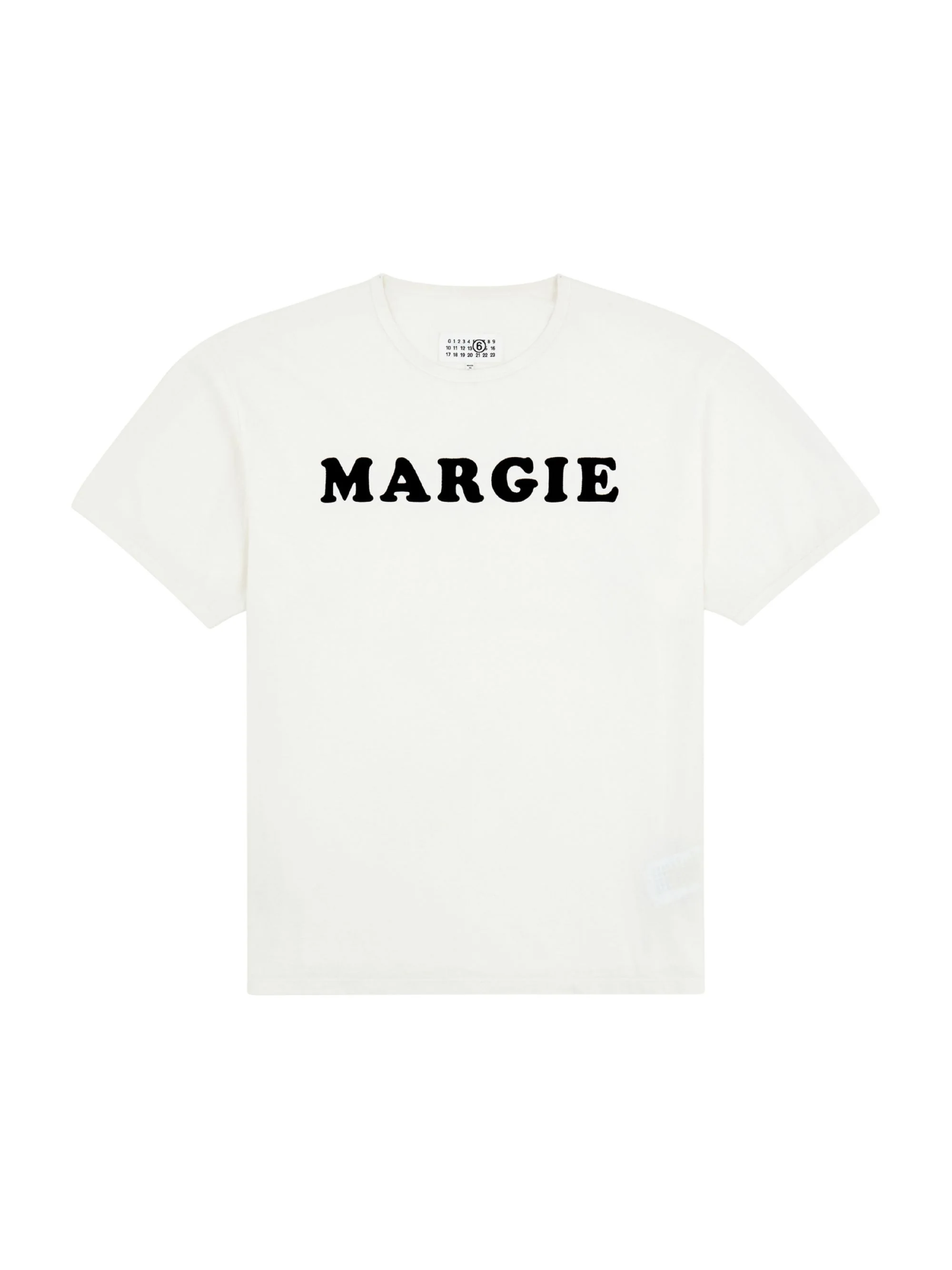Mm6 Maison Margiela Stylish Cotton T-shirt with Distinctive Neckline