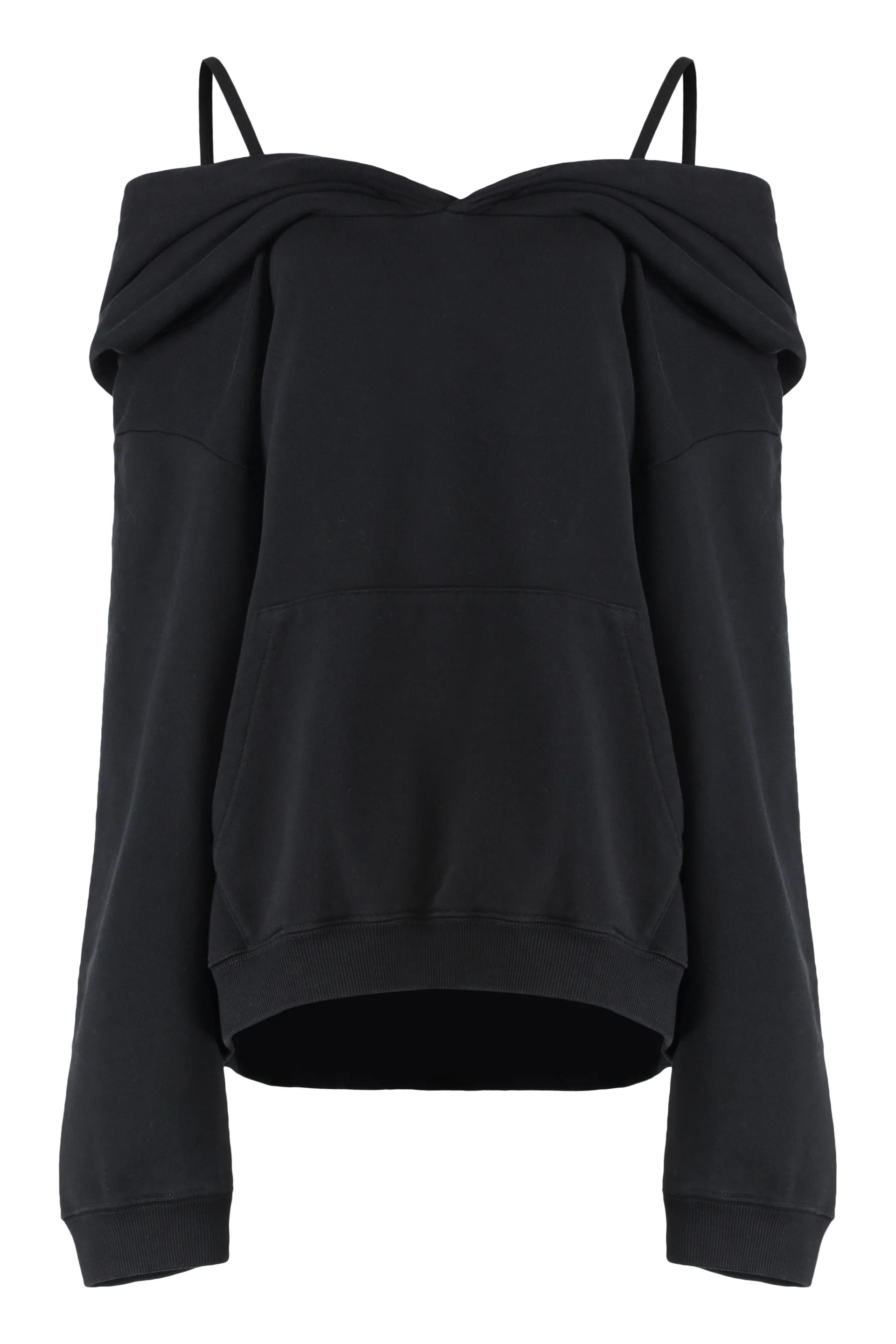 Mm6 Maison Margiela Women's Cotton Hoodie with Adjustable Straps
