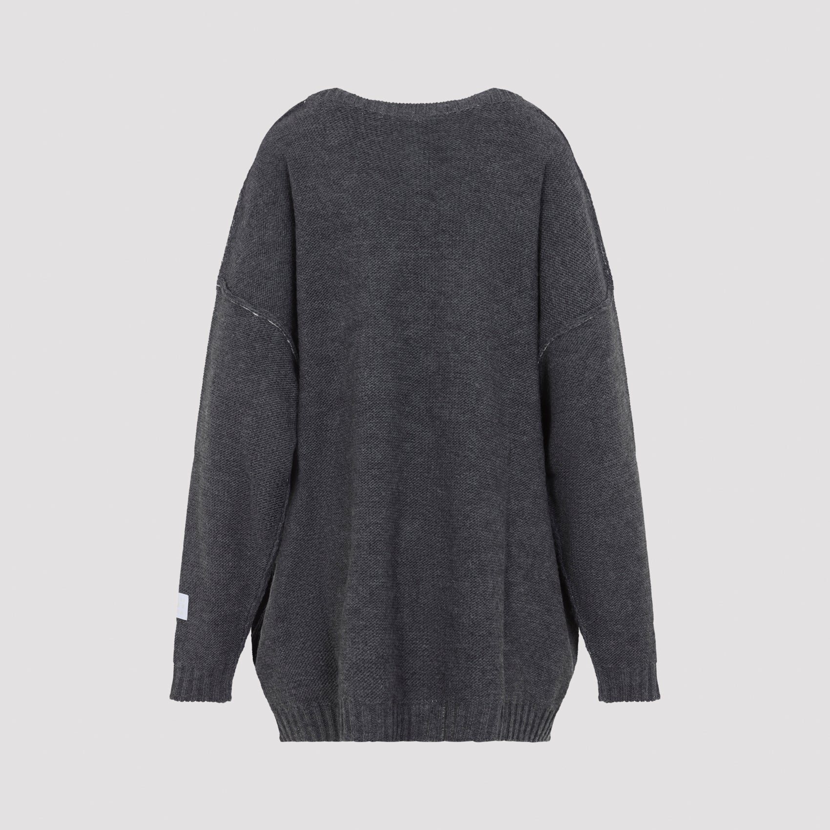 Mm6 Maison Margiela Women's V-Neck Wool Blend Sweater - Image 4