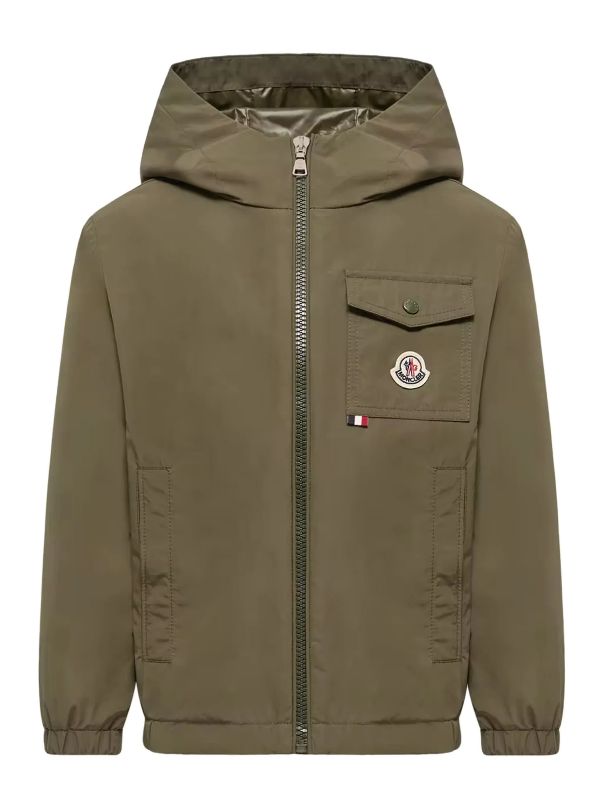 Moncler Kids Boys' Hooded Mini Jacket with Zip Closure