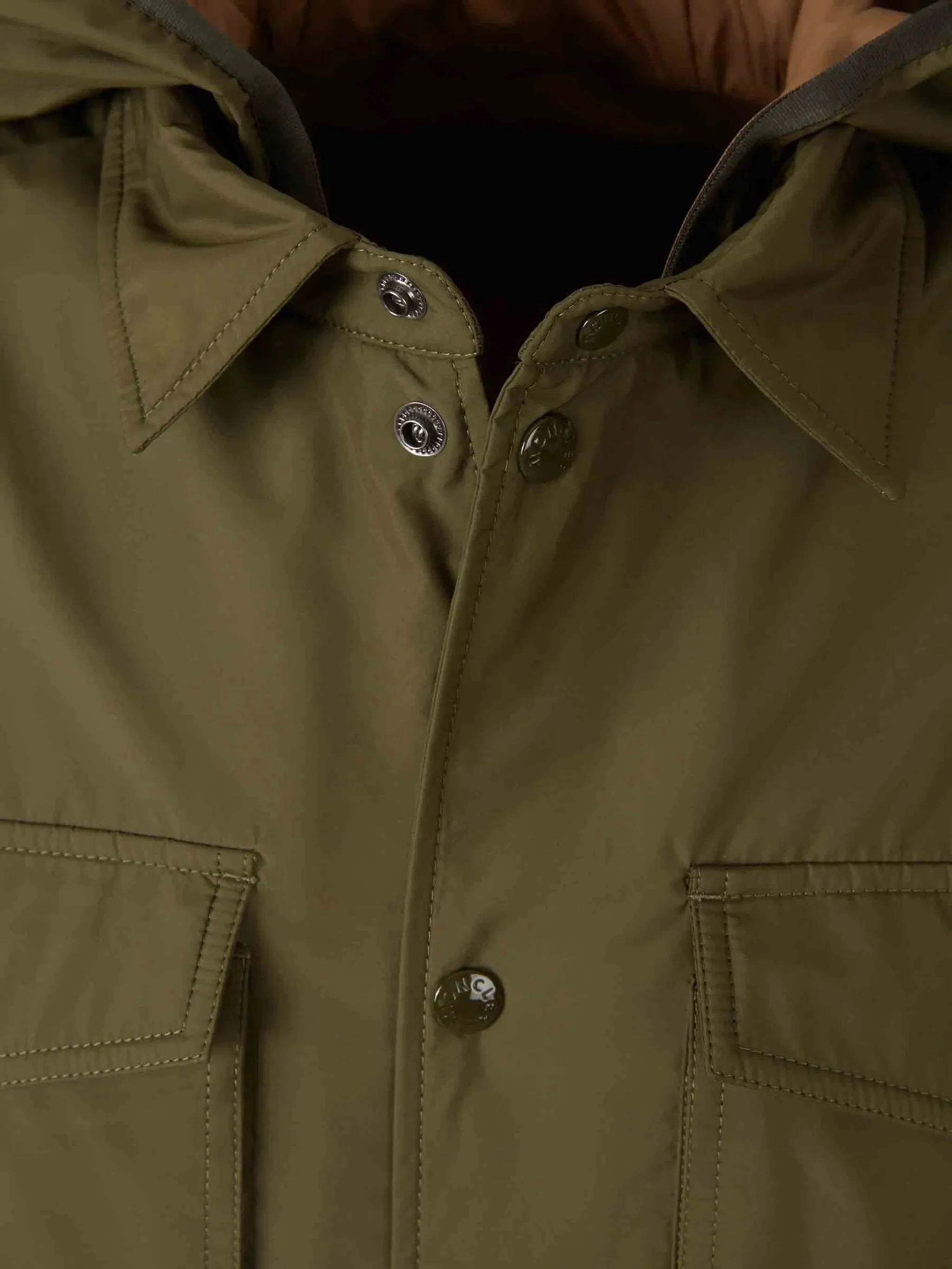 Moncler Men's Detachable Down-Filled Inner Jacket with Logo Patch and Snap Pockets - Image 5
