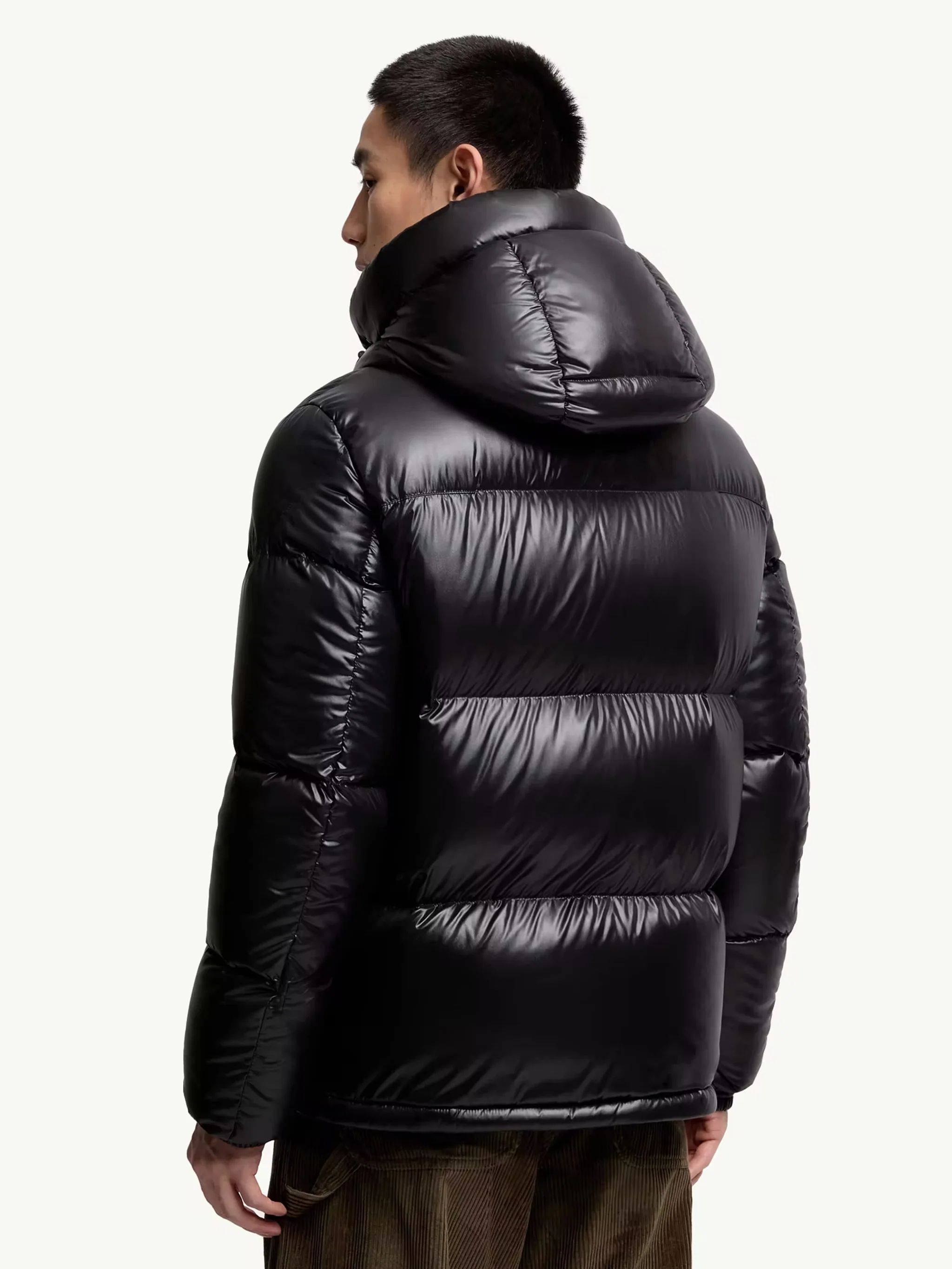 Moncler Men's Down-Filled Hooded Zip Coat with Detachable Drawstring Hood - Image 4