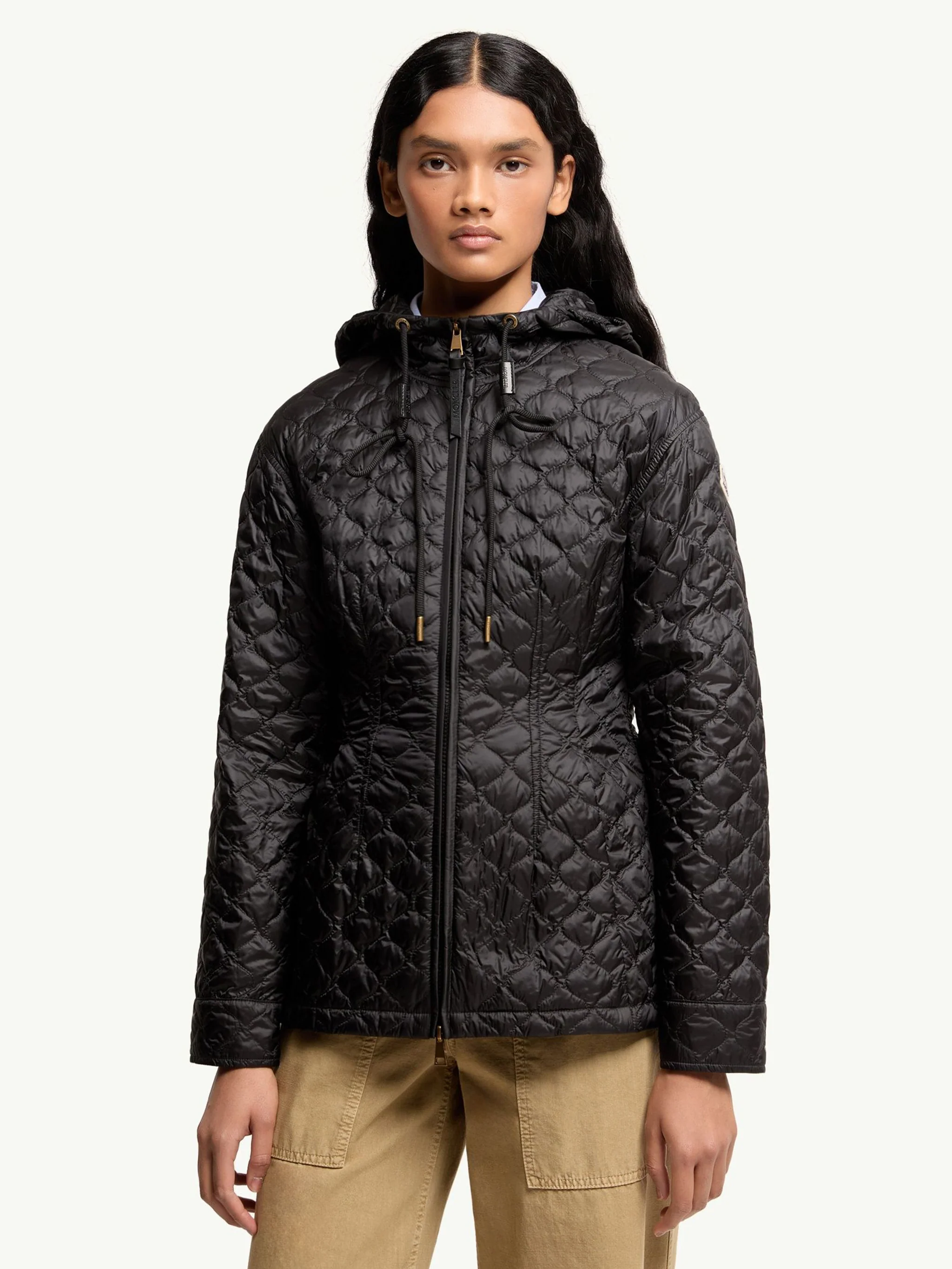 Moncler Women’s Water-Repellent Down Puffer Coat with Adjustable Hood and Cuffs - Image 4