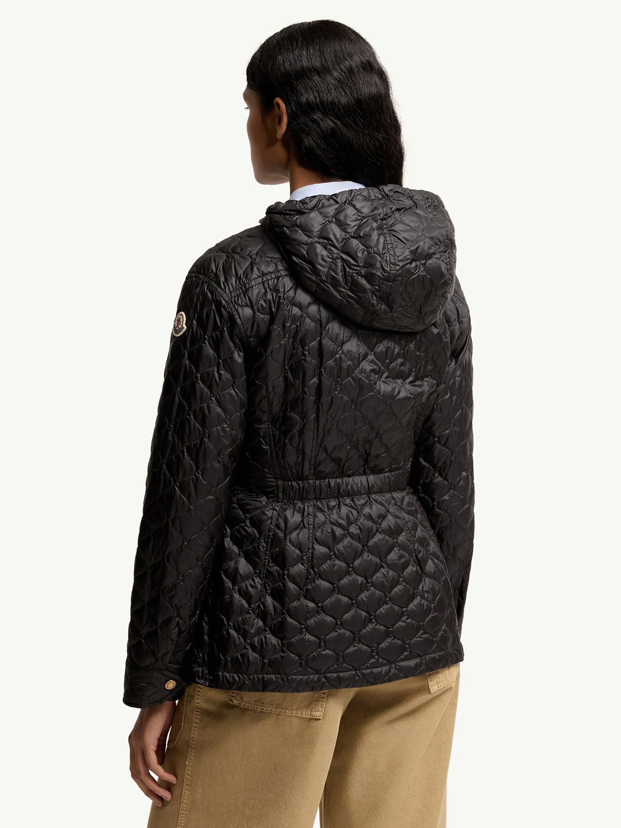 Moncler Women’s Water-Repellent Down Puffer Coat with Adjustable Hood and Cuffs - Image 5