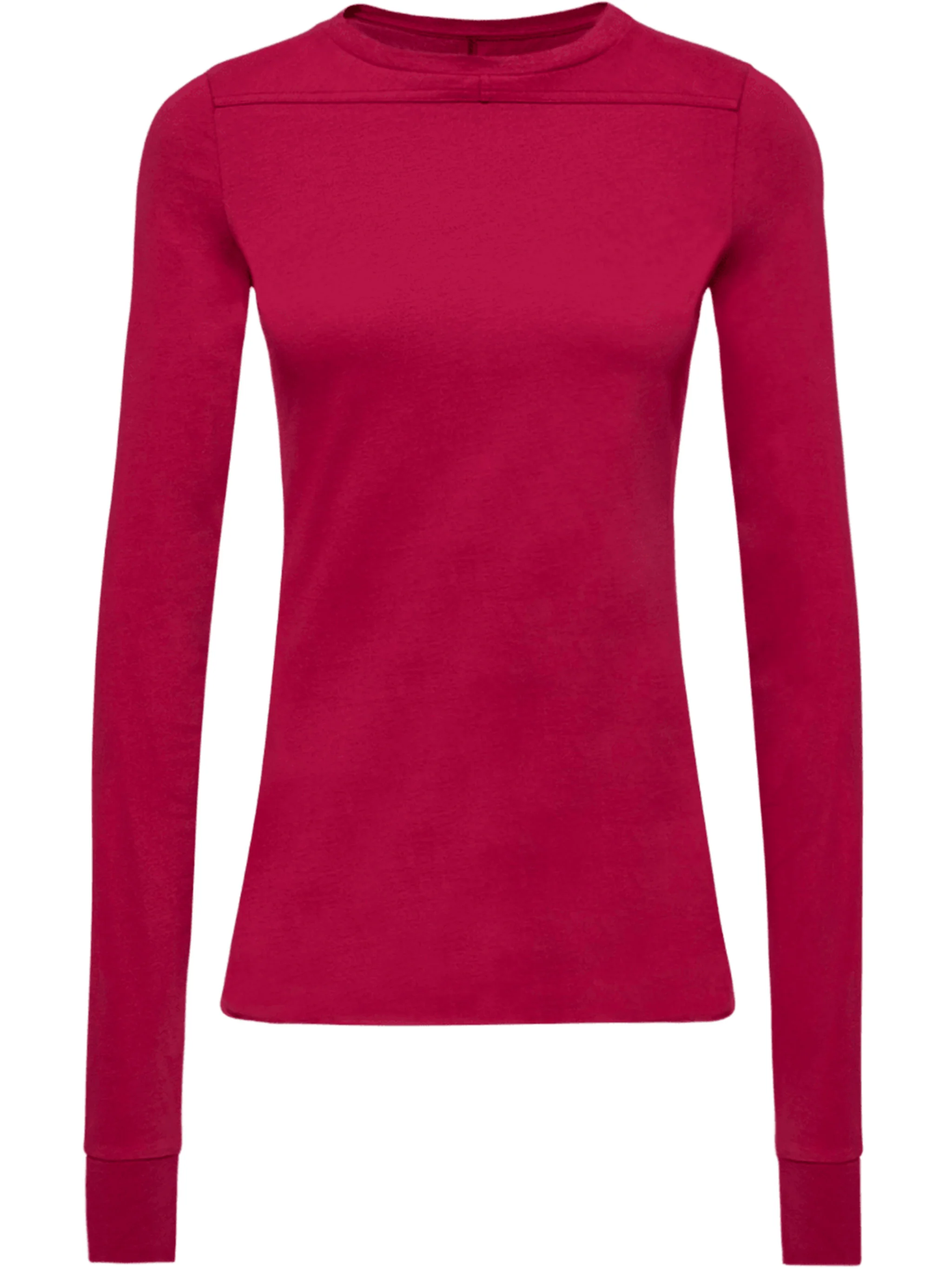 Moncler X Rick Owens Long-Sleeve Slim-Fit Crewneck with Embroidered Logo Patch