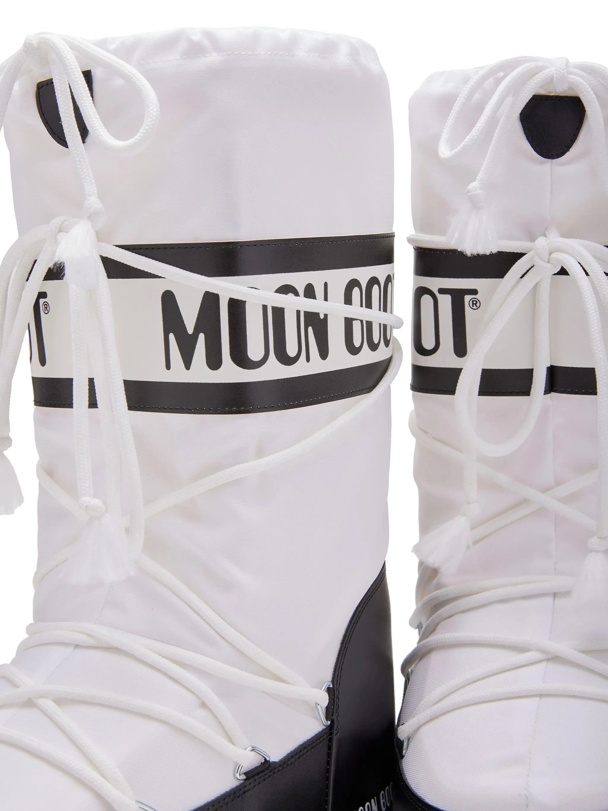 Moon Boot Ambidextrous Water-Repellent Logo-Print Mini Boot with Criss-Cross Tubular Laces - Image 3