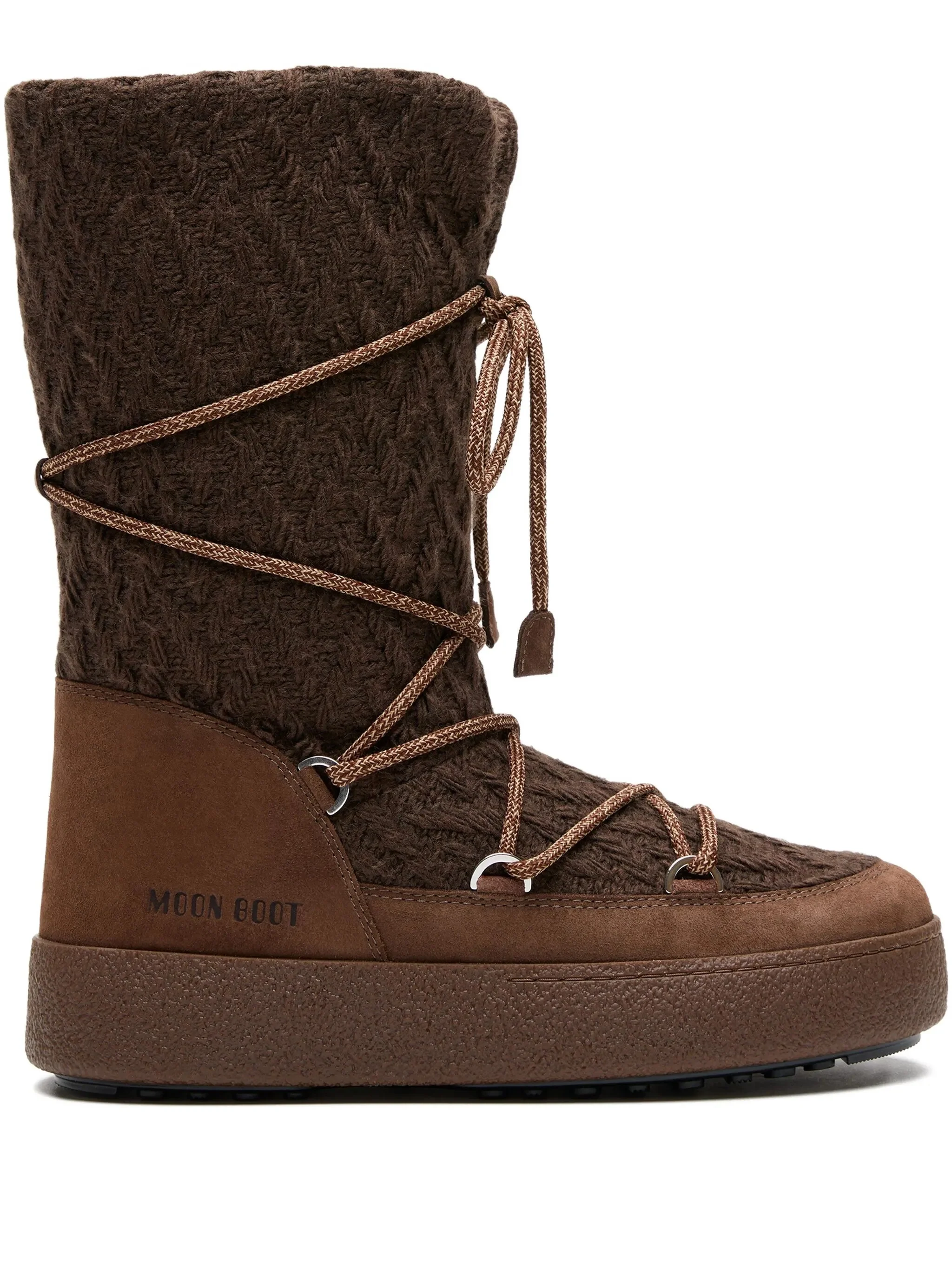Moon Boot Knit Mini Boots with Non-Slip Sole for Women