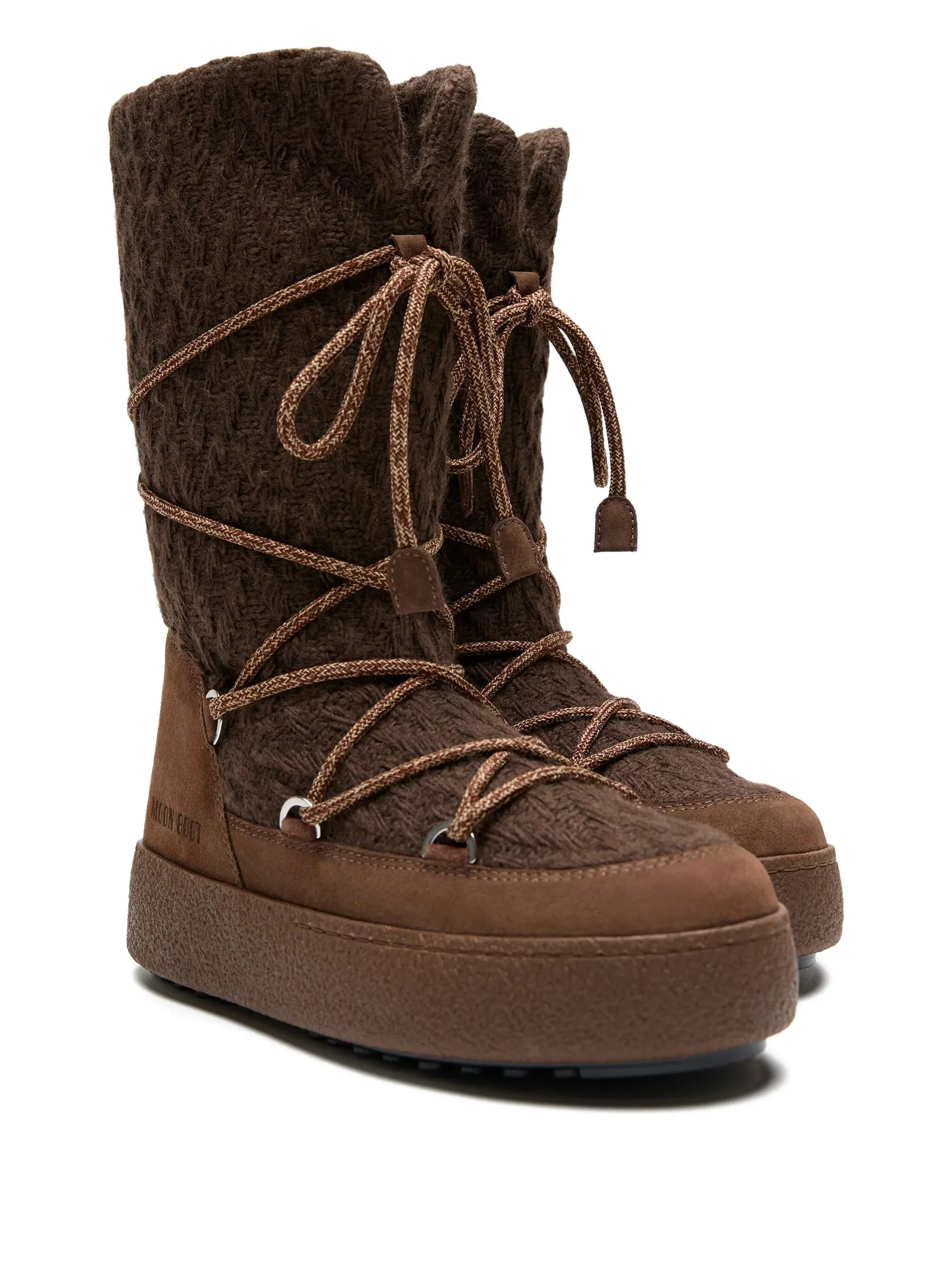 Moon Boot Knit Mini Boots with Non-Slip Sole for Women - Image 2