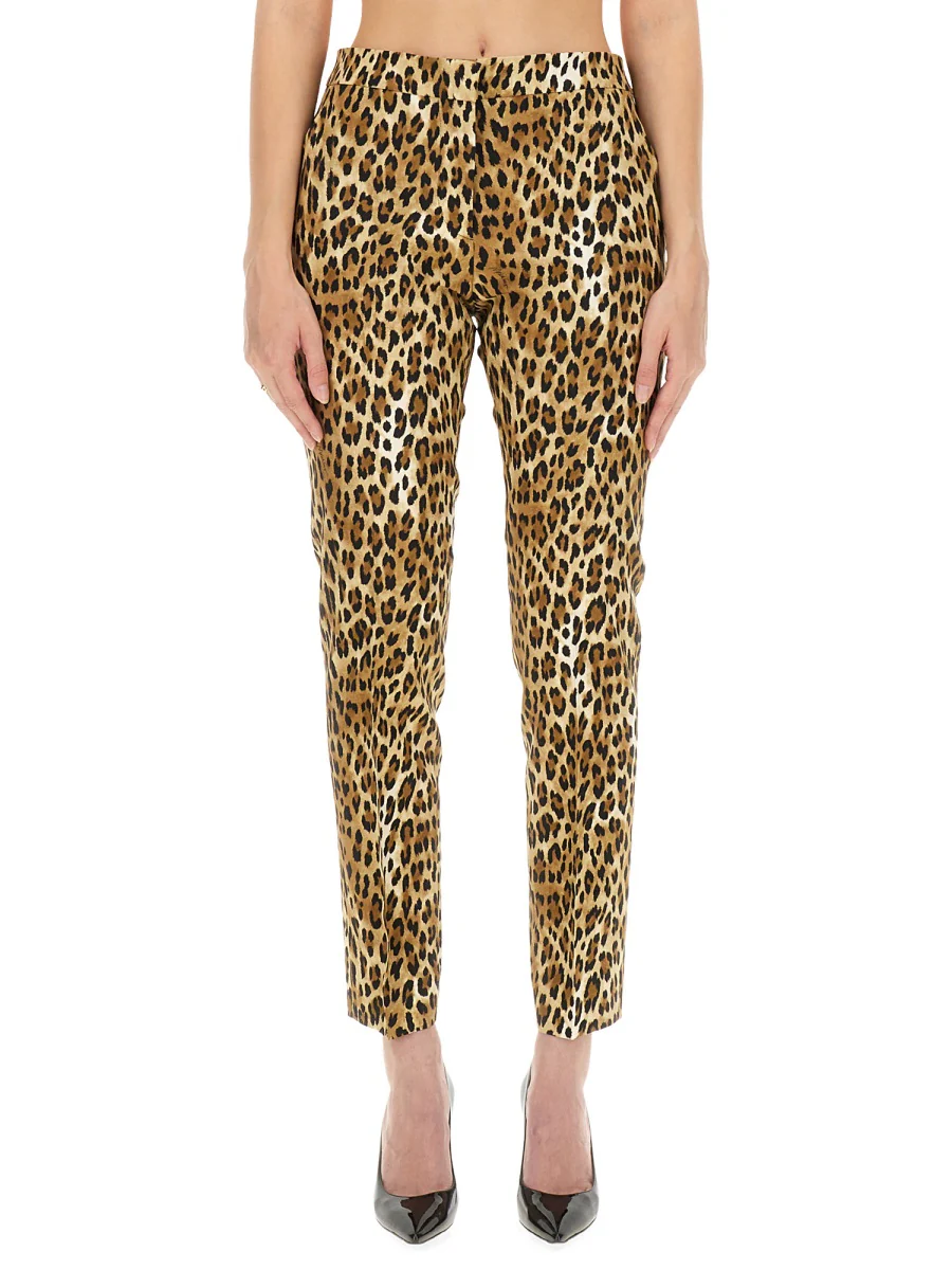 MOSCHINO Animal-print Trousers