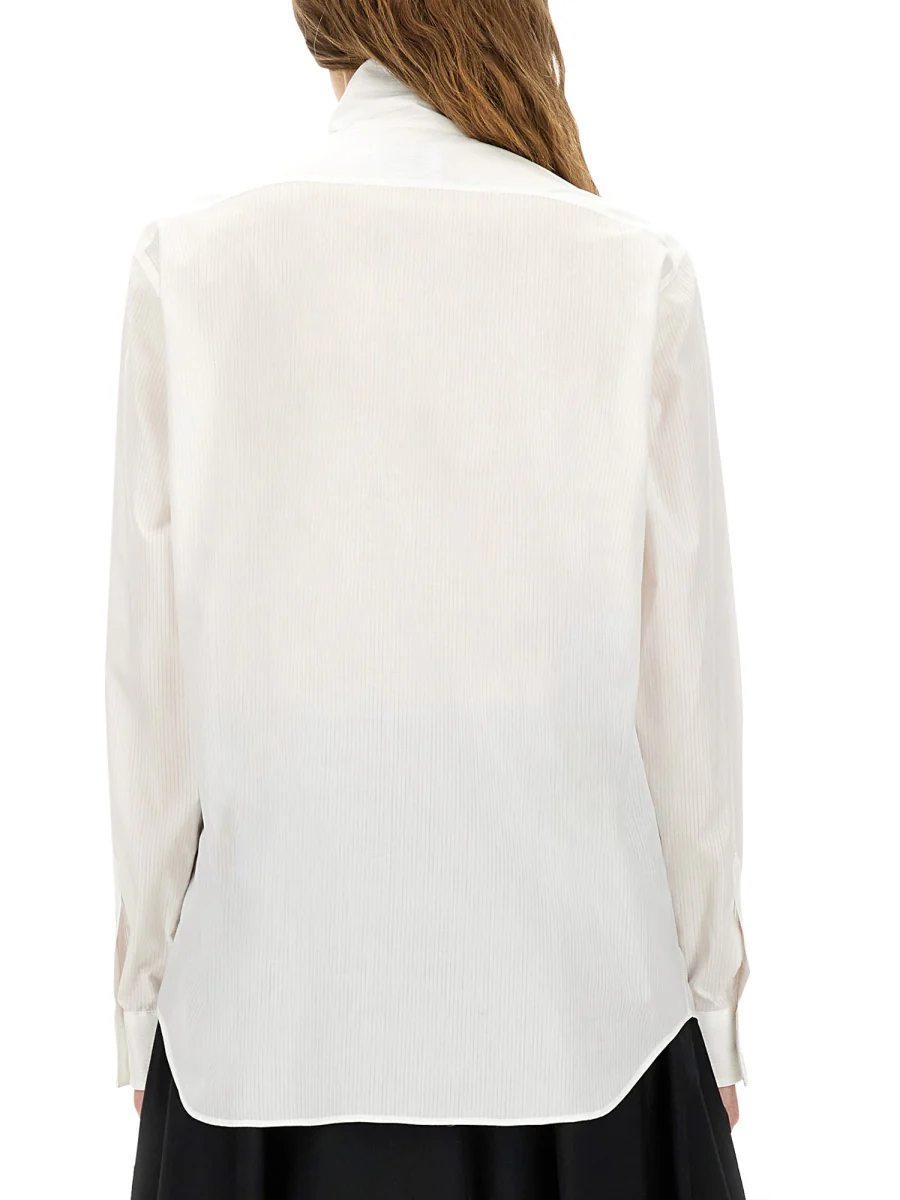 MOSCHINO COUTURE Cotton Poplin Jacquard Shirt - Image 7