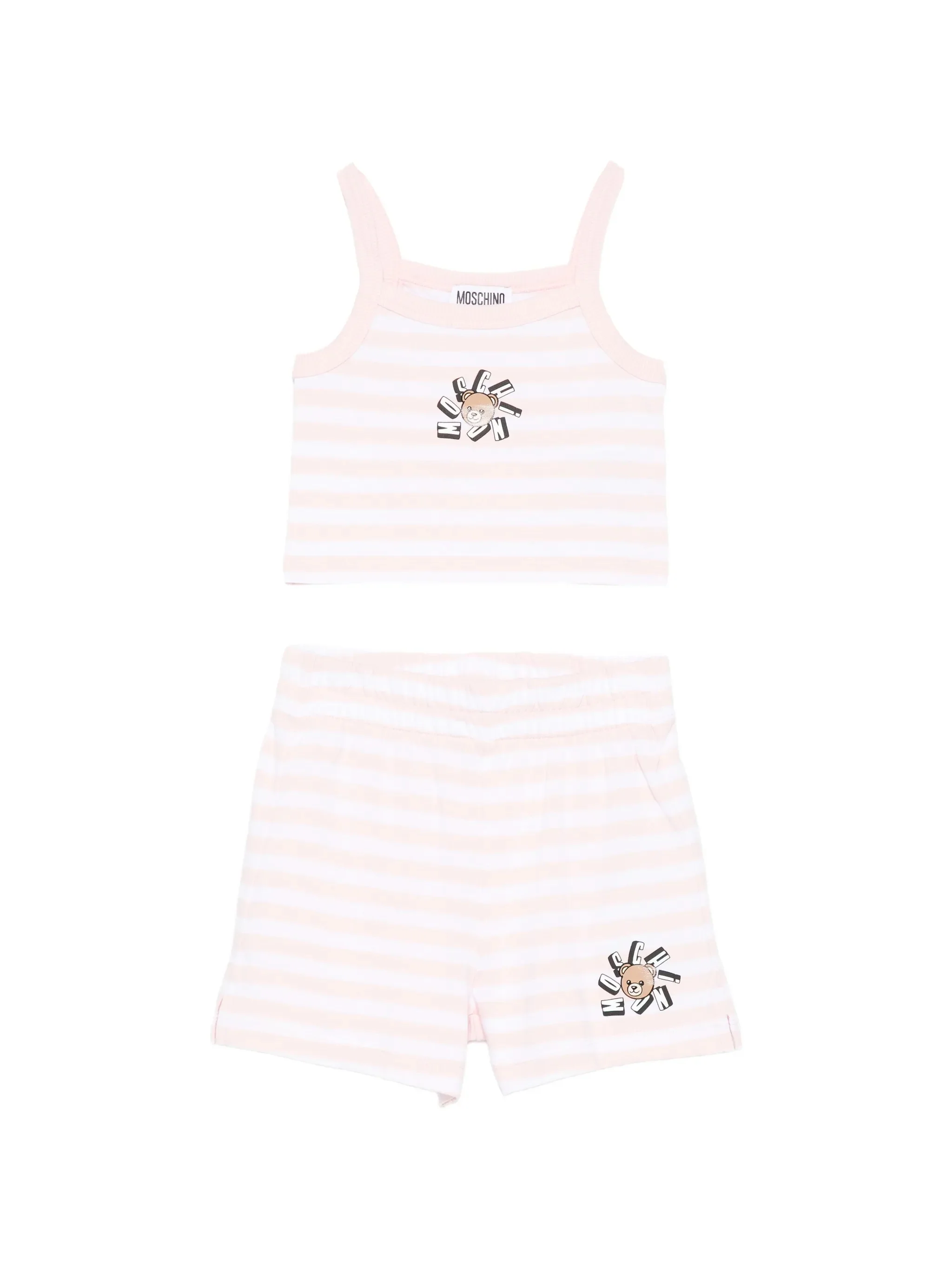 Moschino Kids Mini Two-Piece Summer Suit with Spaghetti Straps