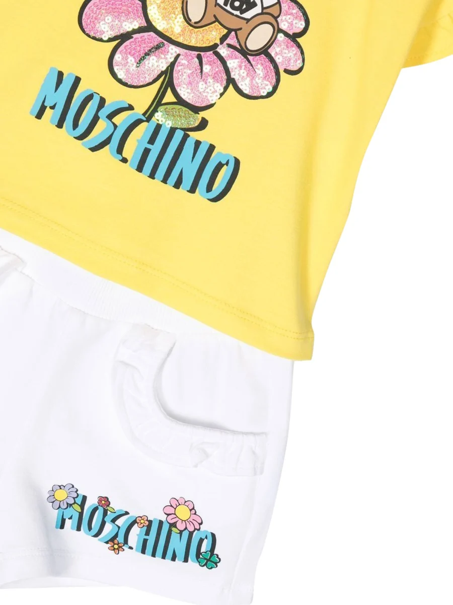 Moschino Mini T-Shirt and Shorts Set for Girls - Image 3