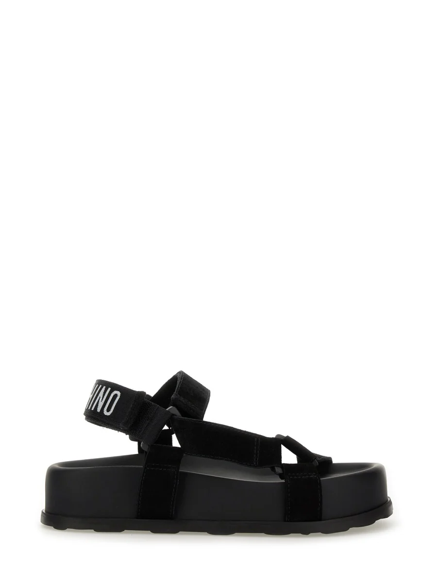 MOSCHINO Sandal with Logo - Women - Image 6