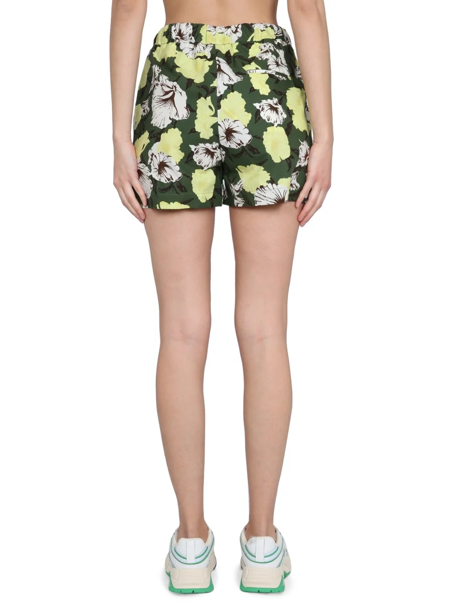 Msgm Elastic Waistband Mini Shorts for Women - Image 4