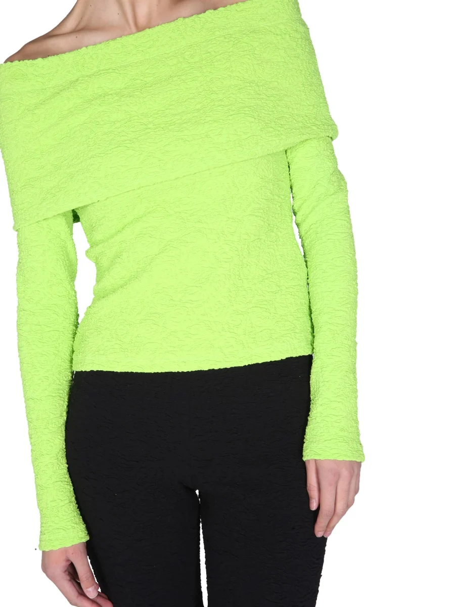 Msgm Elegant Boat Neck Top - Image 4