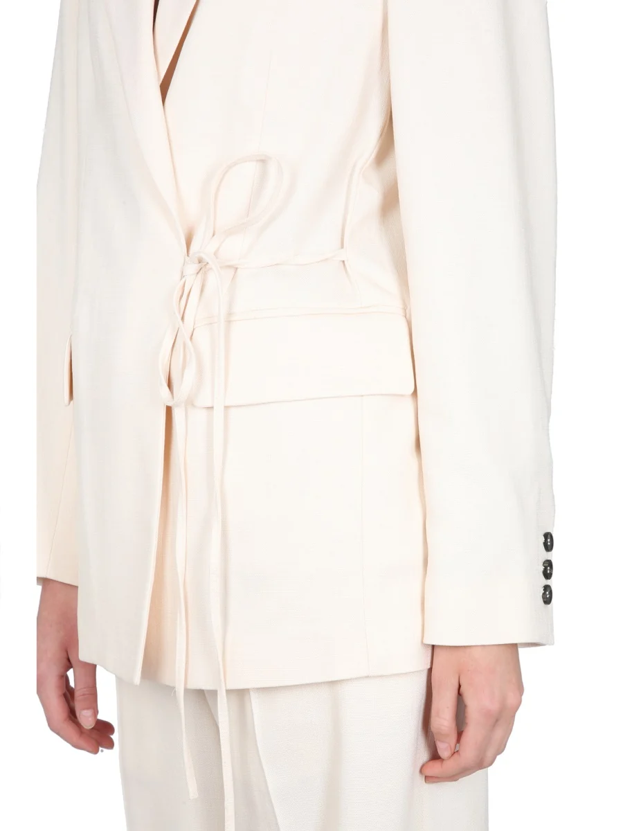 MSGM Single-breasted Tie-fastening Blazer - Image 4