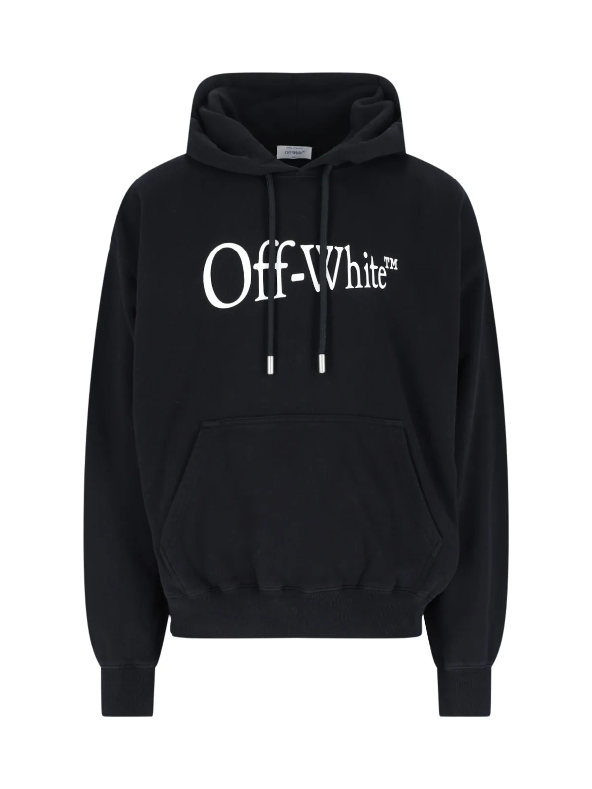Off-white Men's Cotton Rib-Knit Sweater with Stretch Trim