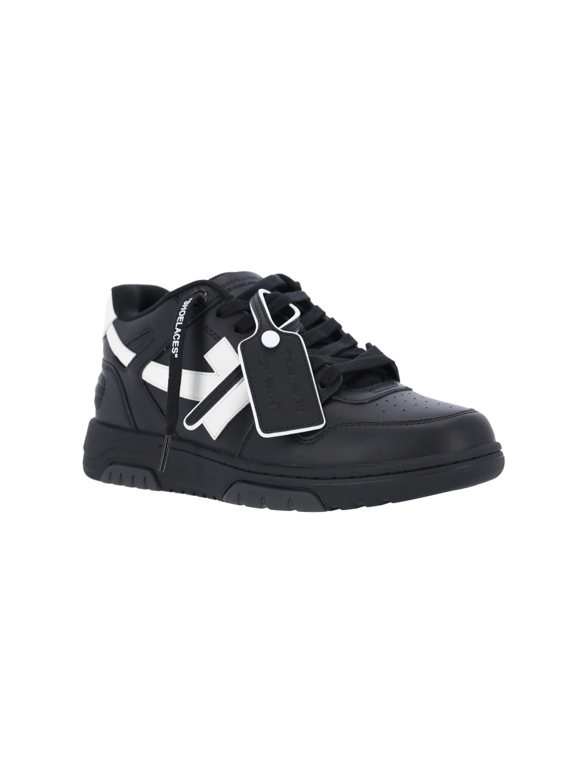 Off-white Men's Leather Low-Top Sneakers - Image 4