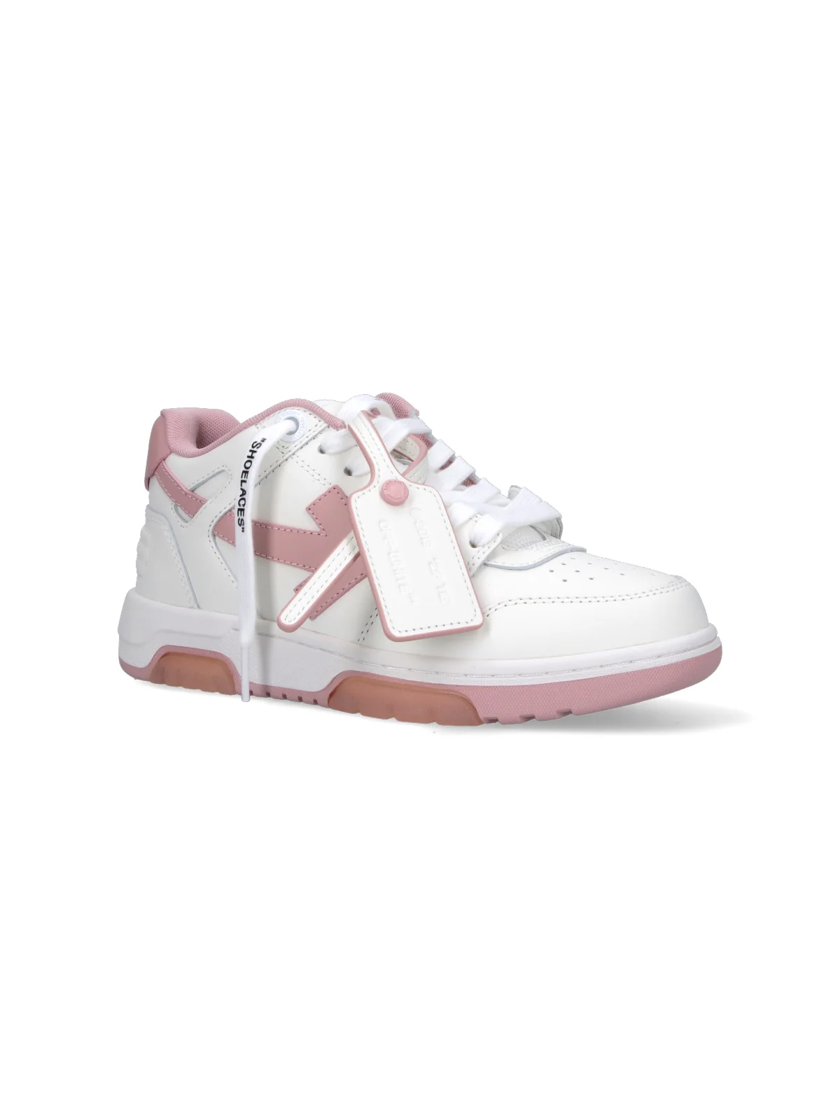 Off-white Women’s Leather Sneakers with Recycled Lining and Rubber Outsole - Image 4
