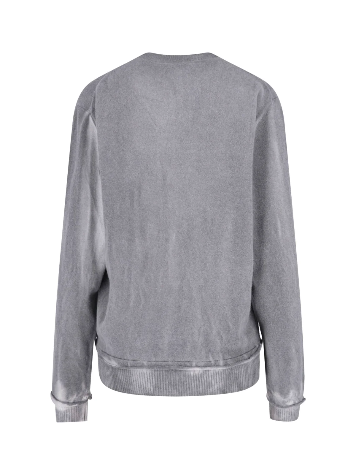 Our Legacy Cherub Spray-Dye Merino Wool Sweatshirt with Smoke Mother-of-Pearl Buttons - Image 2
