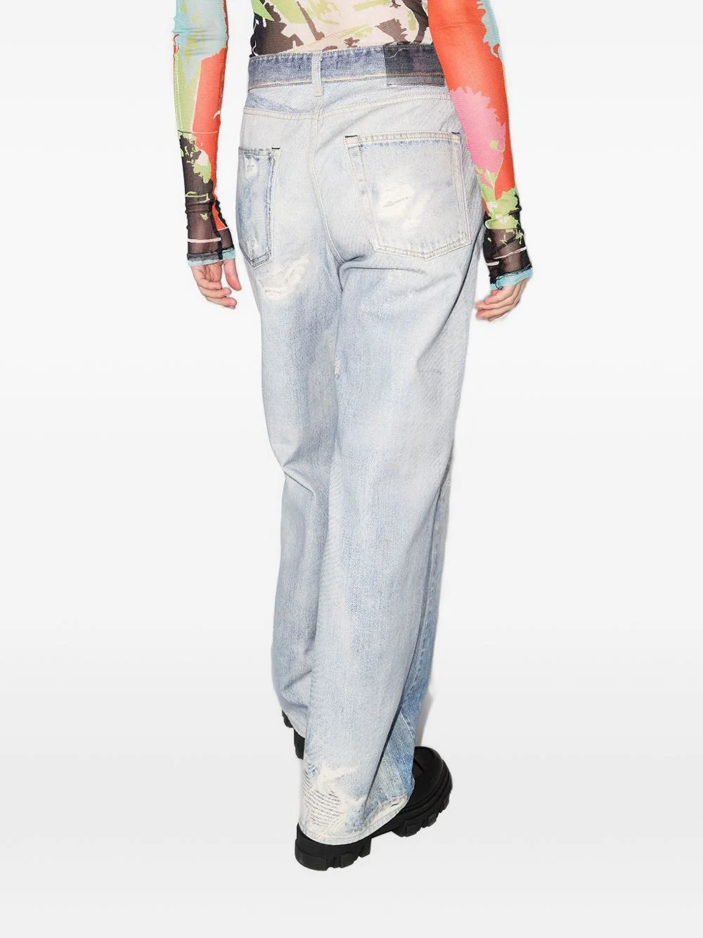 Our Legacy Distressed Effect Five-Pocket Full Cut Jeans - Image 5