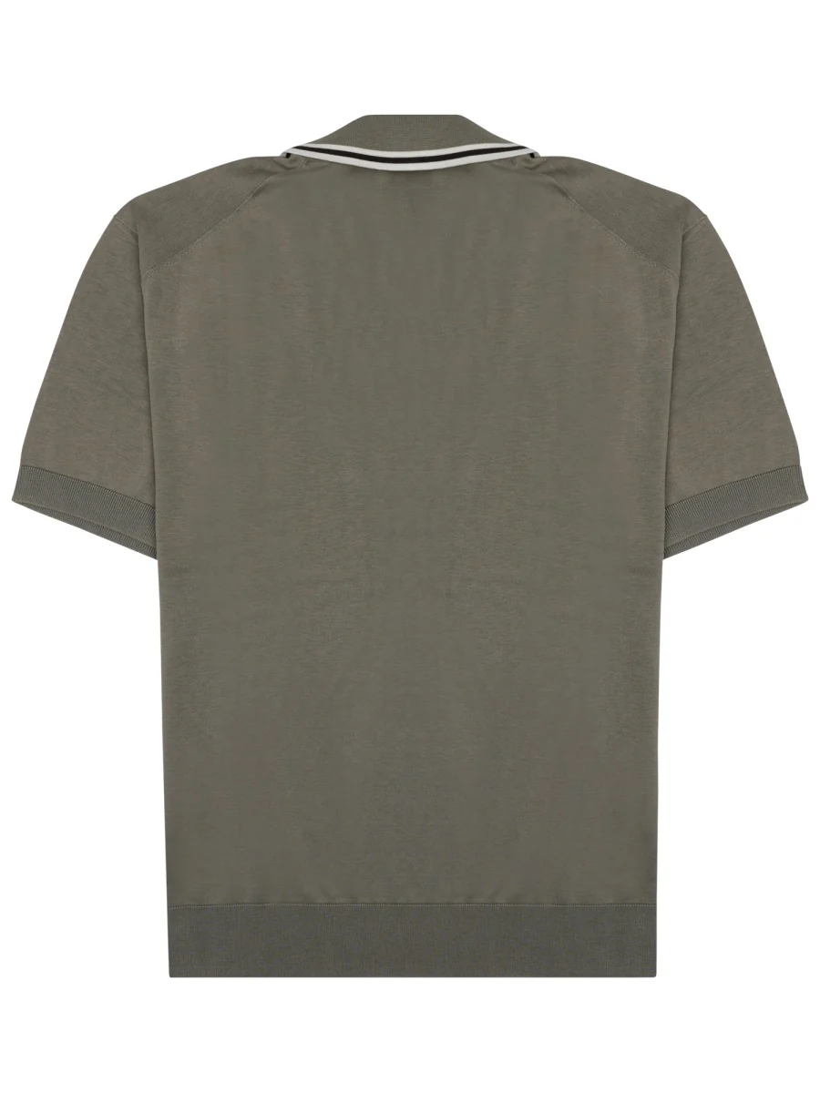 Paolo Pecora Milano Men's Silk-Cotton Polo Shirt - Image 2