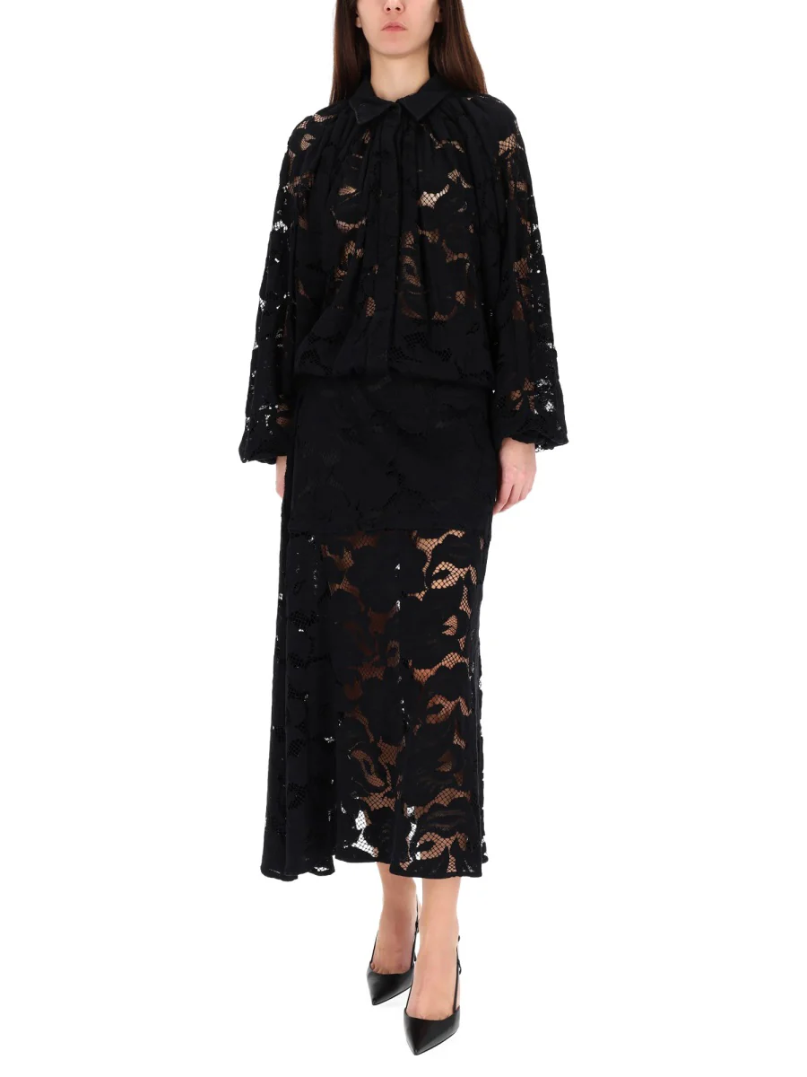 PATOU Asymmetric Midi Skirt - Image 6