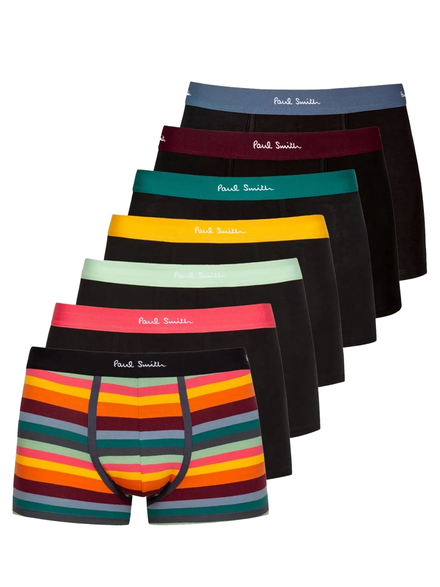 Paul Smith Men’s Set of Seven Organic Cotton Boxer Briefs - Image 3