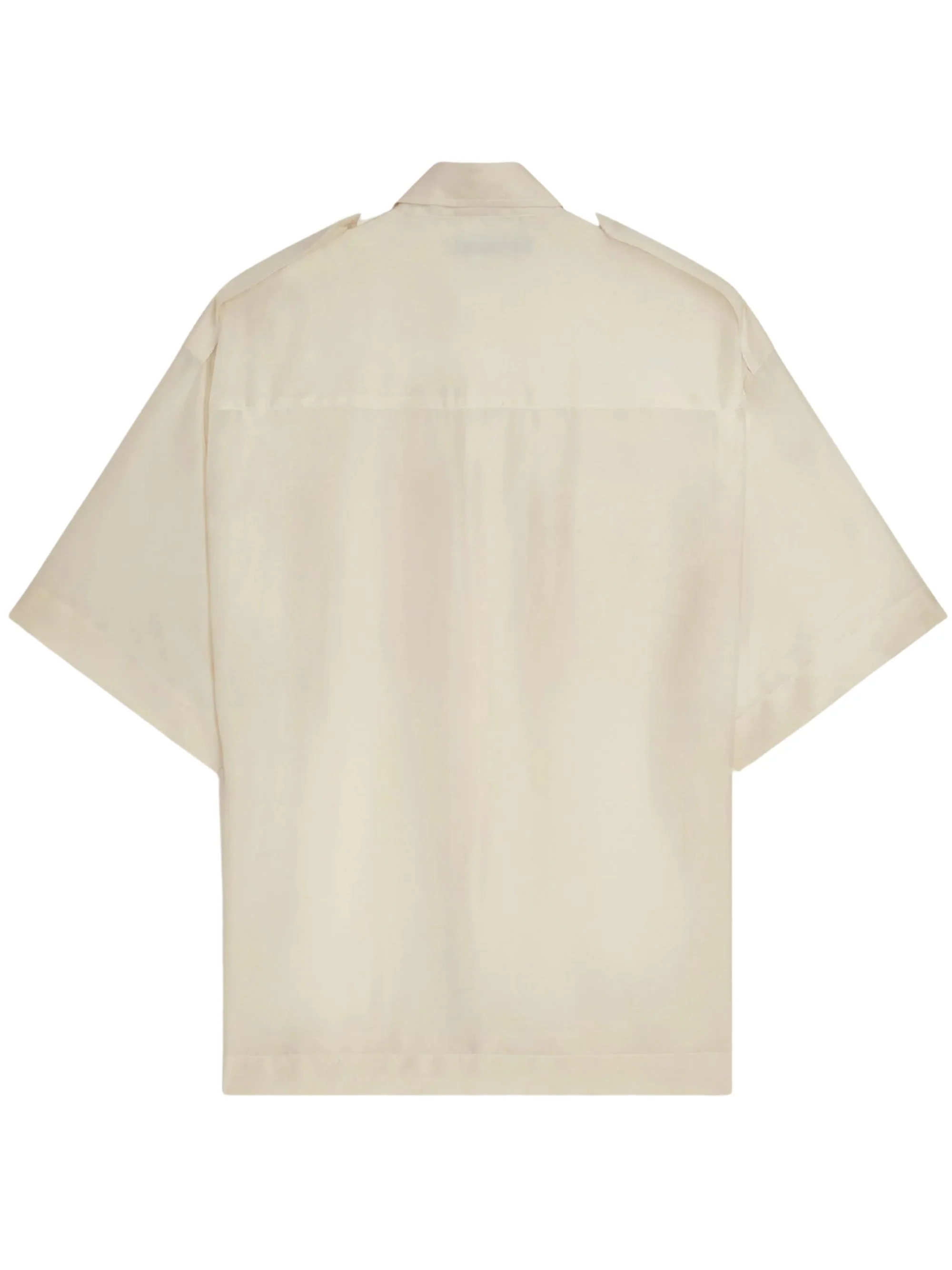 Phoebe Philo Silk Utility Lite Shirt with Short Sleeves - Image 2