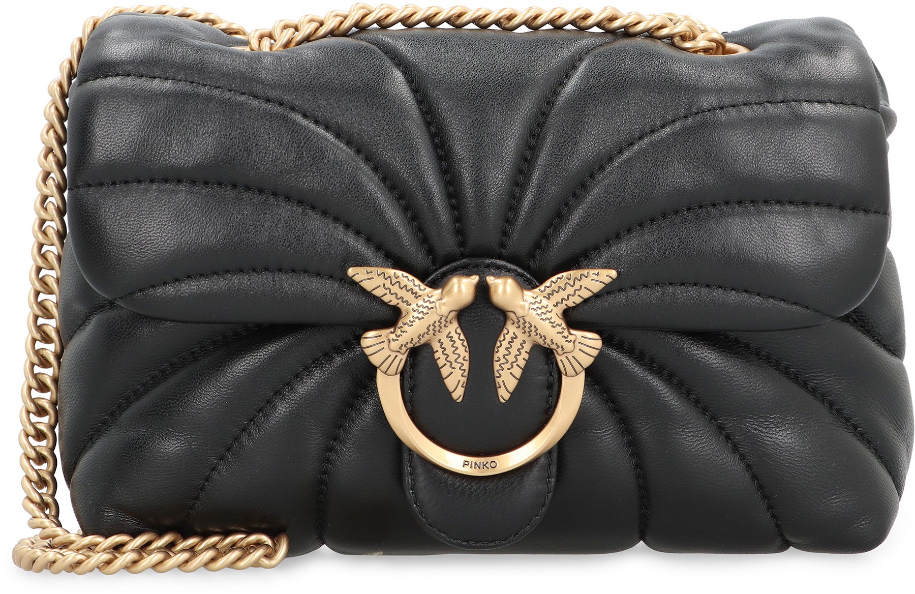 Pinko Pink Love Puff Mini Crossbody Handbag, 21cm - Image 2