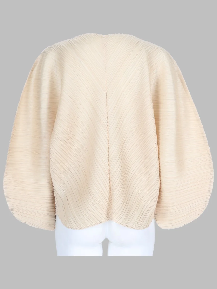 Pleats Please Issey Miyake Women’s Pleated Polyester Top, Made in Japan - Image 4
