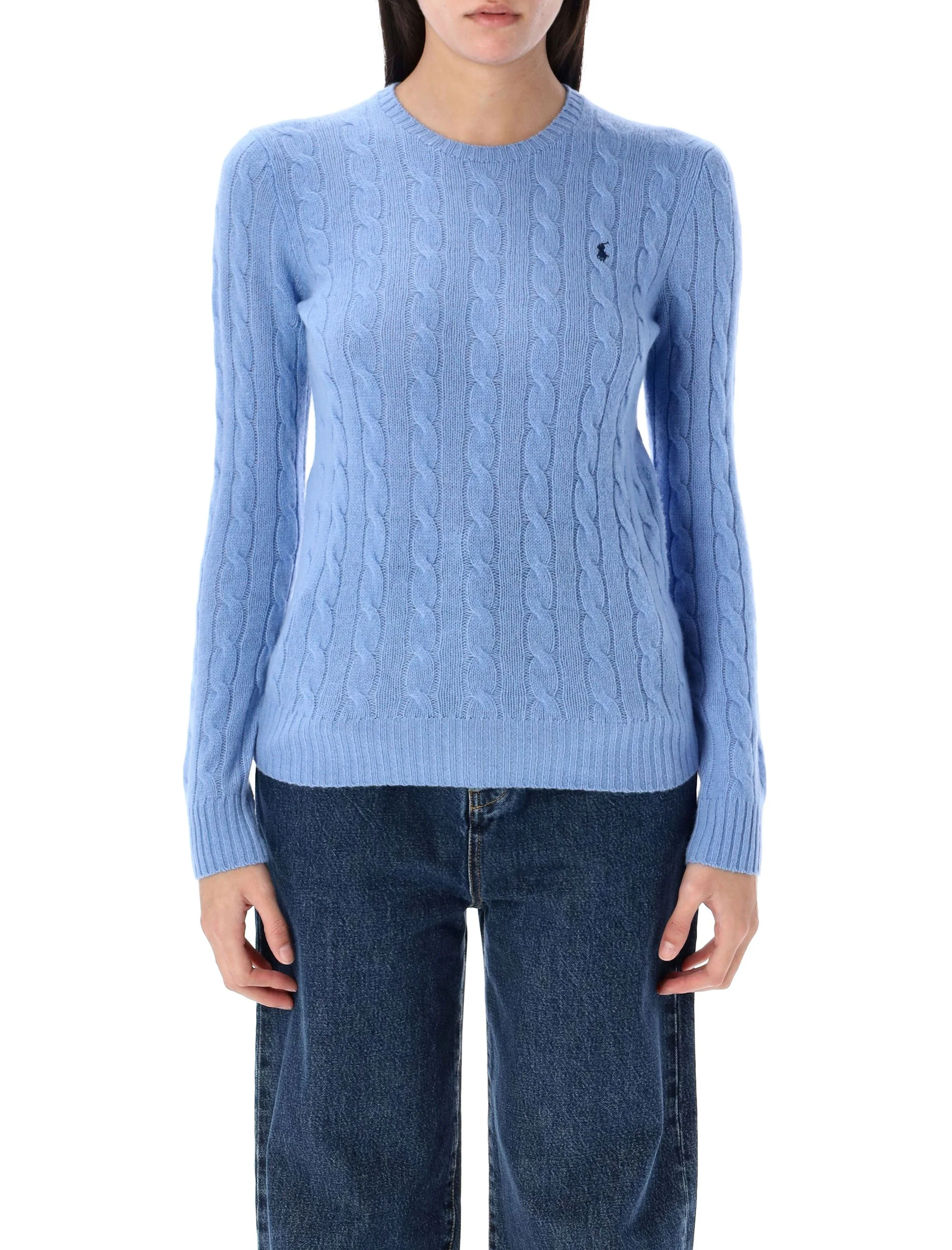 Polo Ralph Lauren Cable Knit Sweater with Ribbed Trims - Women's Small