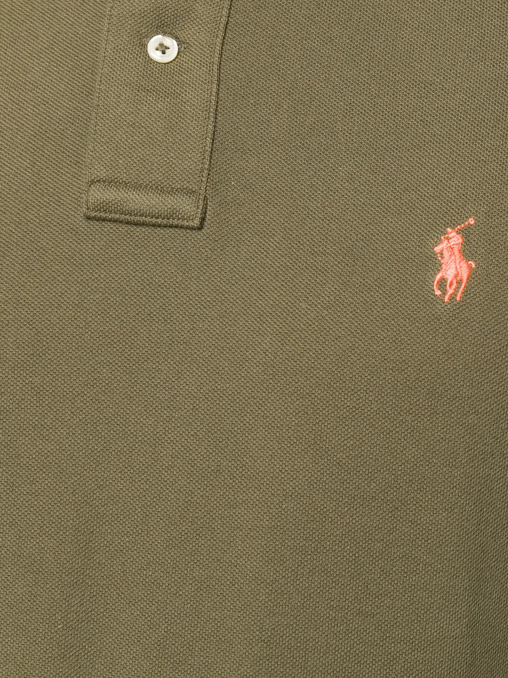 Polo Ralph Lauren Rib-knit Polo Collar Two-Button Placket Tennis Tail Polo Shirt - Image 5