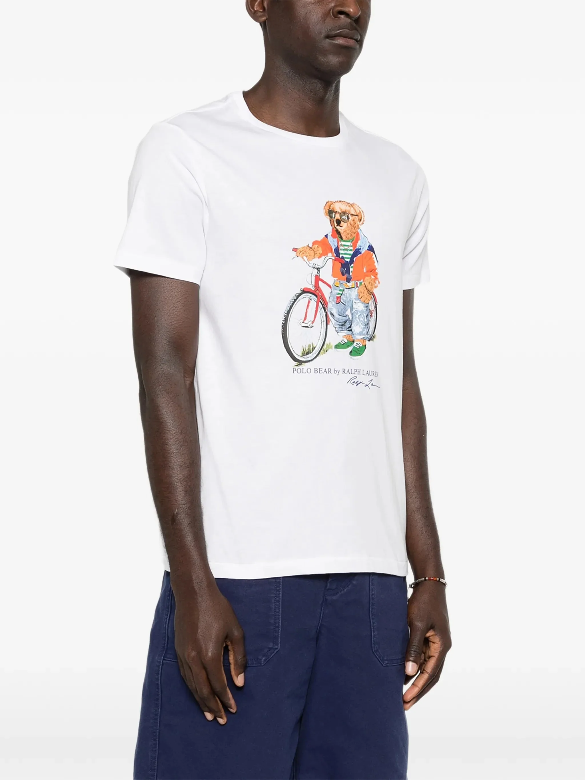 Polo Ralph Lauren Slim-Fit T-Shirt with Polo Bear Front Print - Image 3
