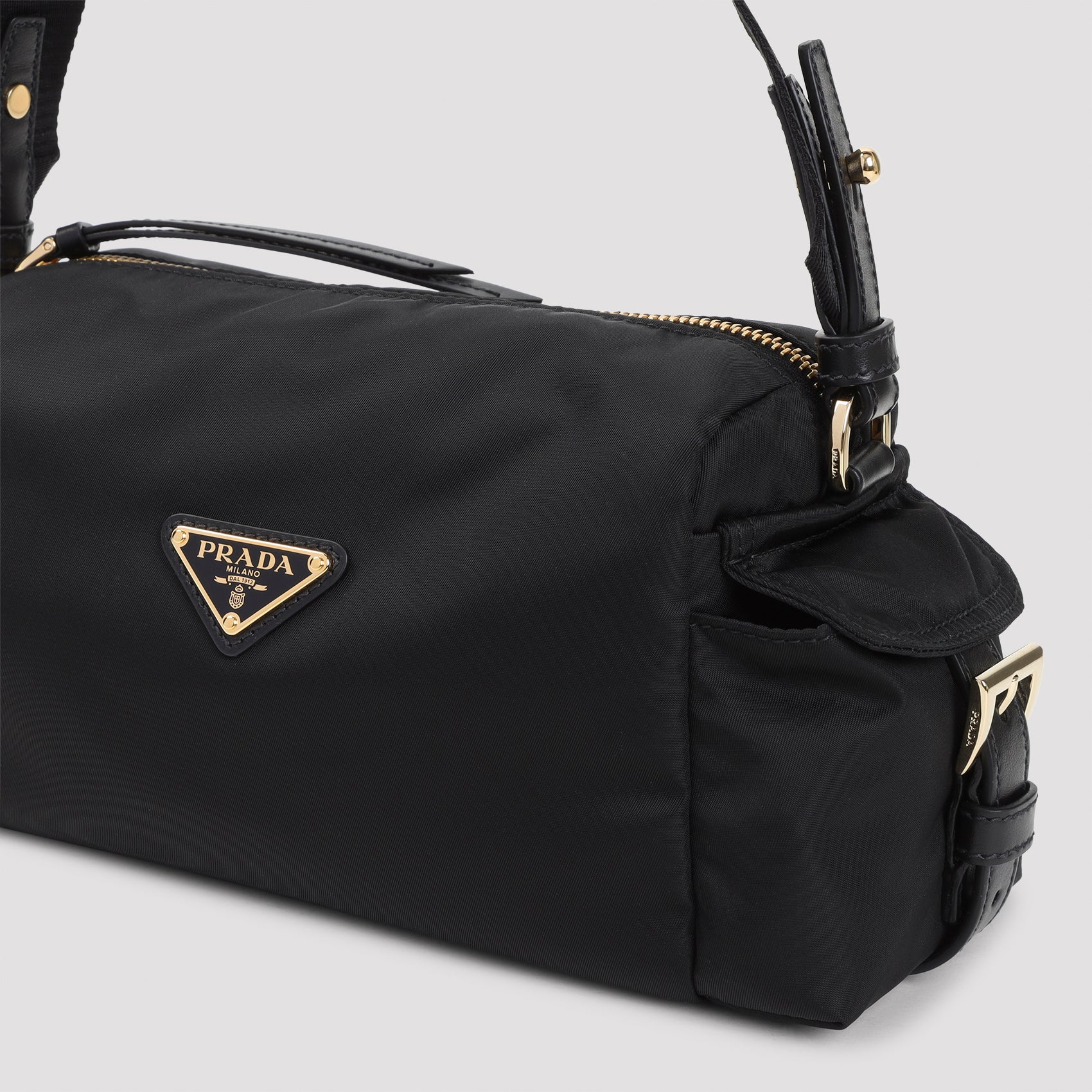 Prada Bandolier Shoulder Bag in Recycled Polyamide & Leather, 26cm x 12cm x 10cm - Image 5