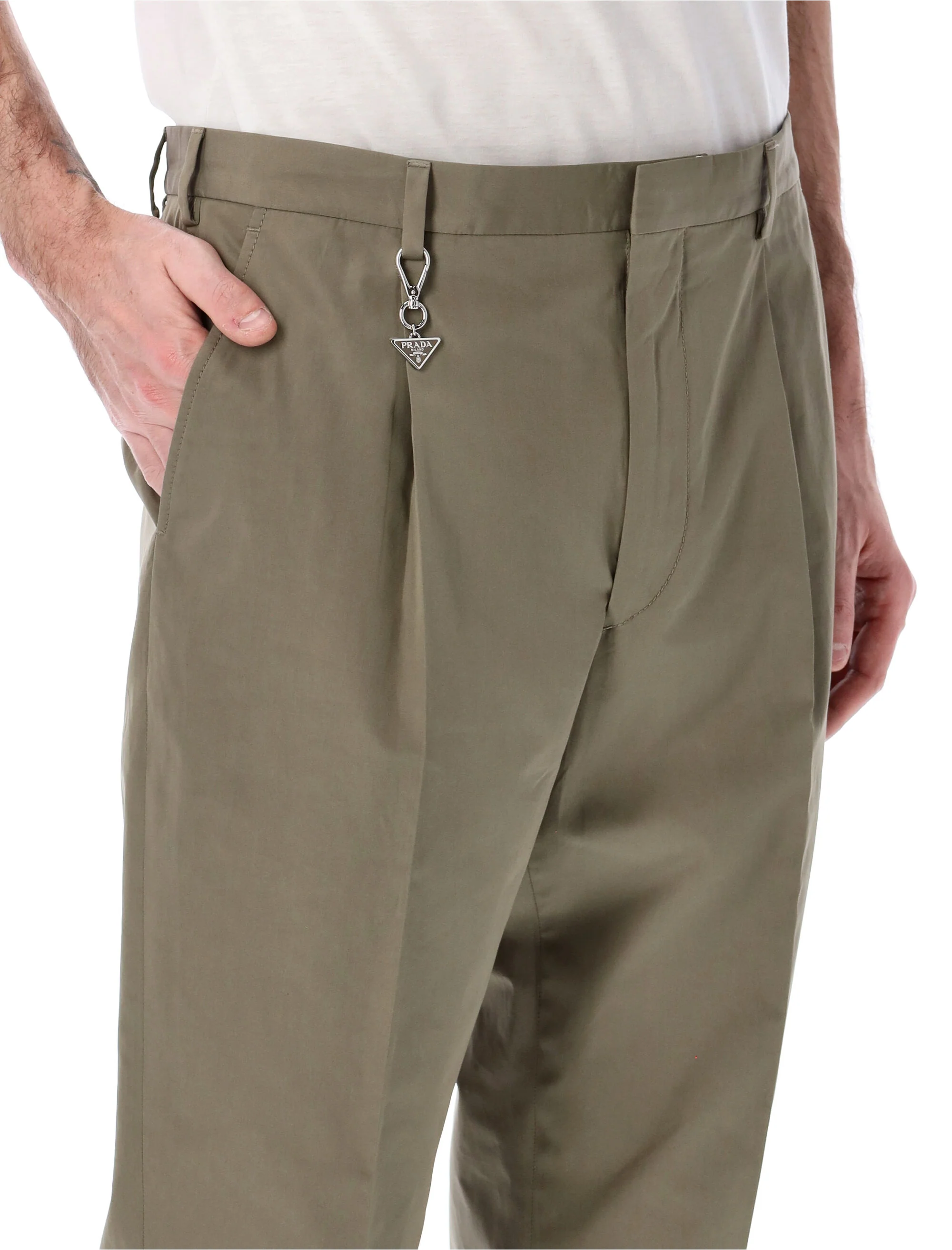 Prada Pleated Charm Trousers - Image 3