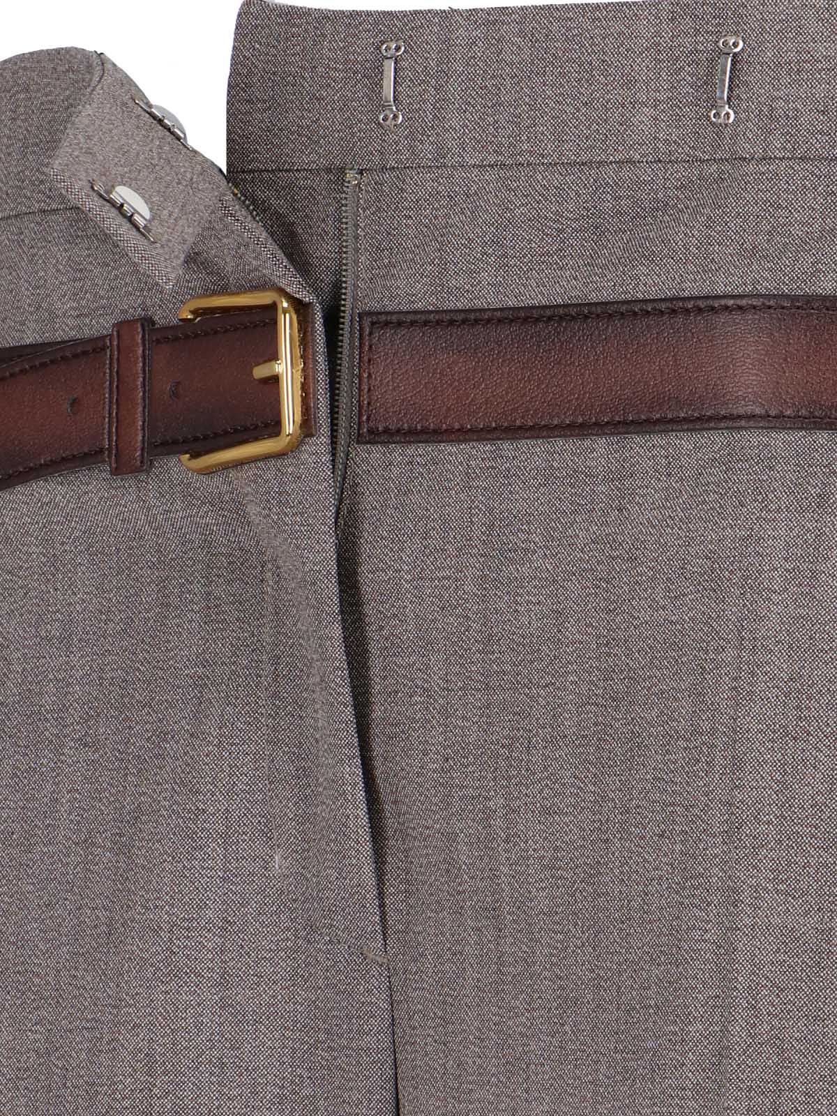 Prada Tailored Wool-Blend Trousers - Image 5