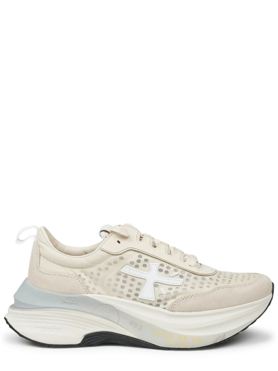 Premiata Hill Women’s Leather-Trim Sneaker