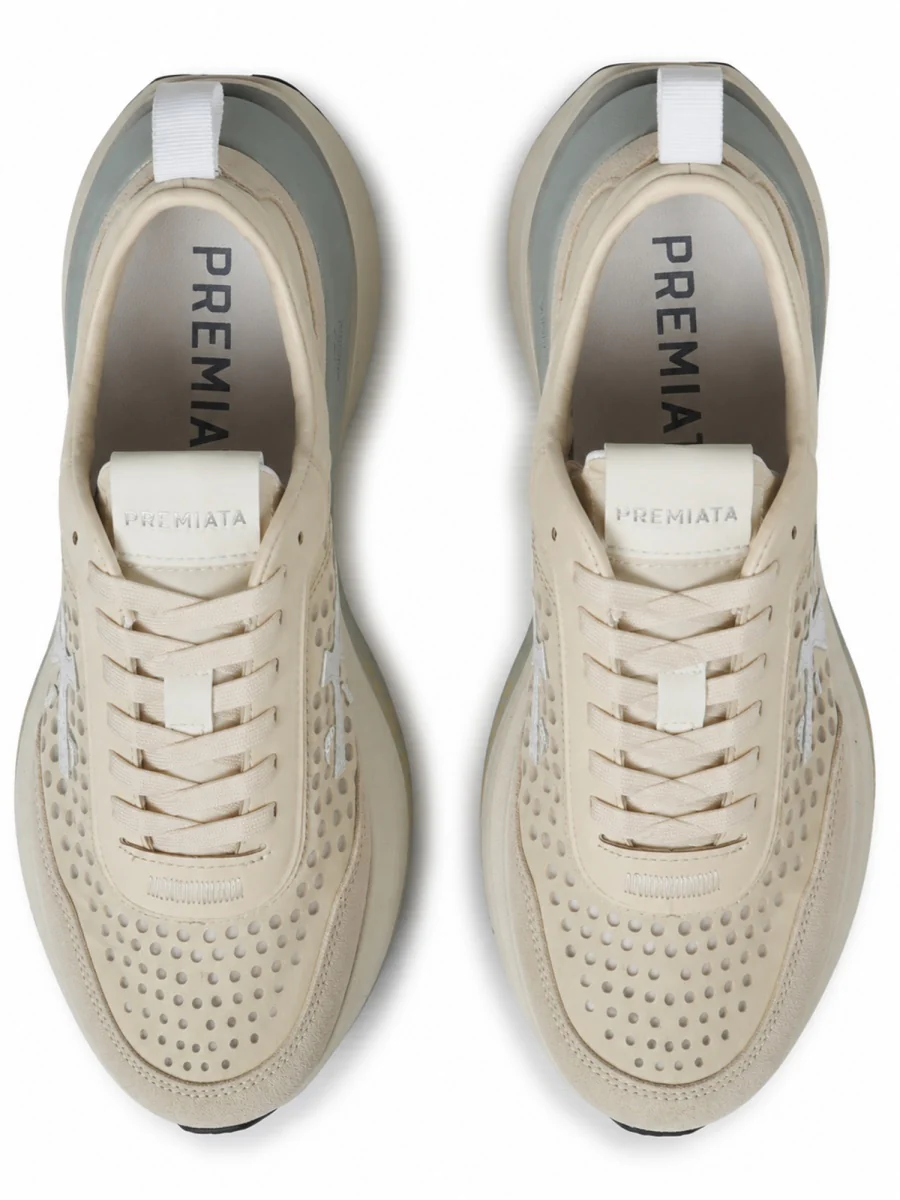 Premiata Hill Women’s Leather-Trim Sneaker - Image 5
