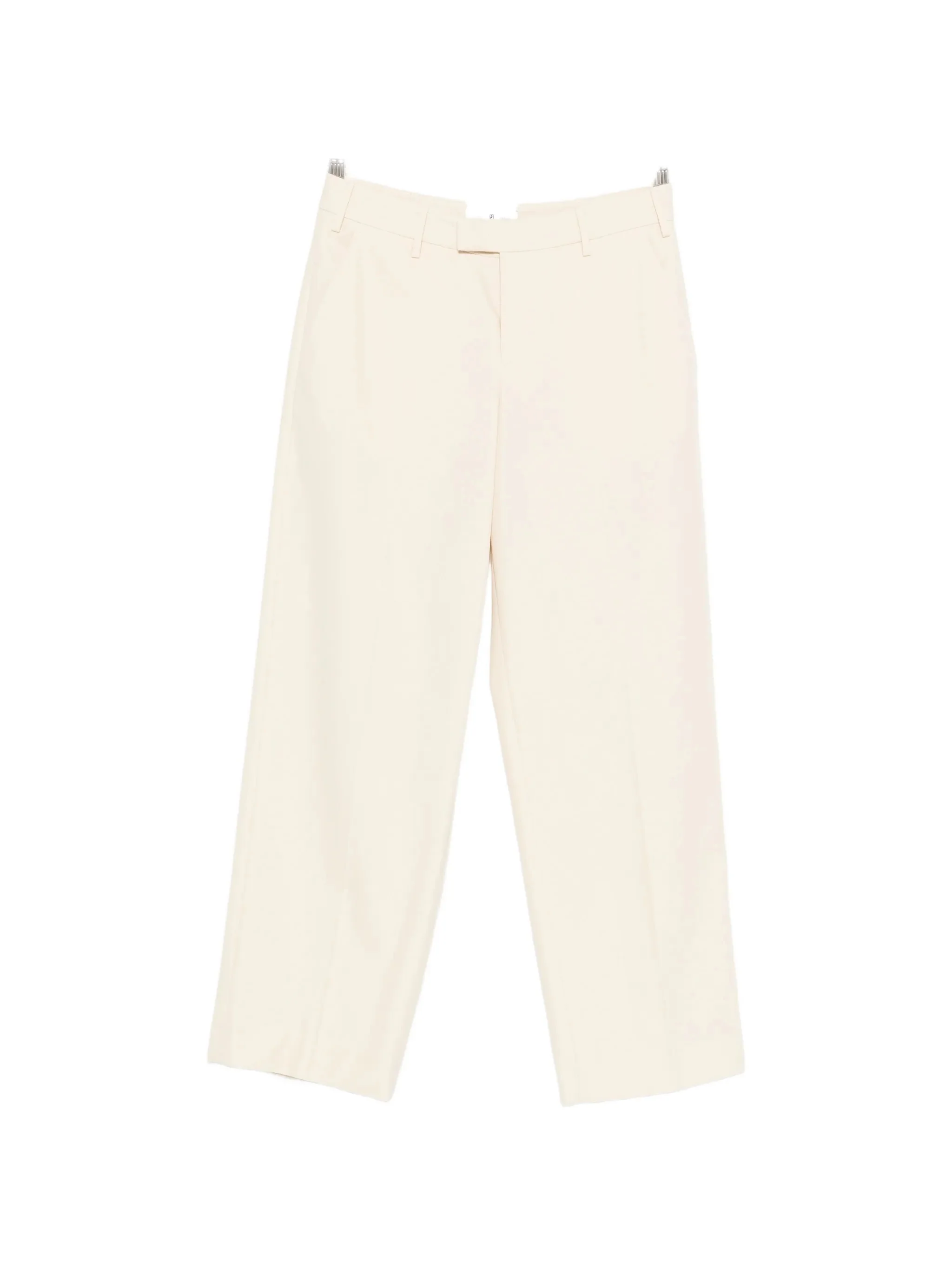 PT Torino Cotton Trousers with Zip and Hook Closure