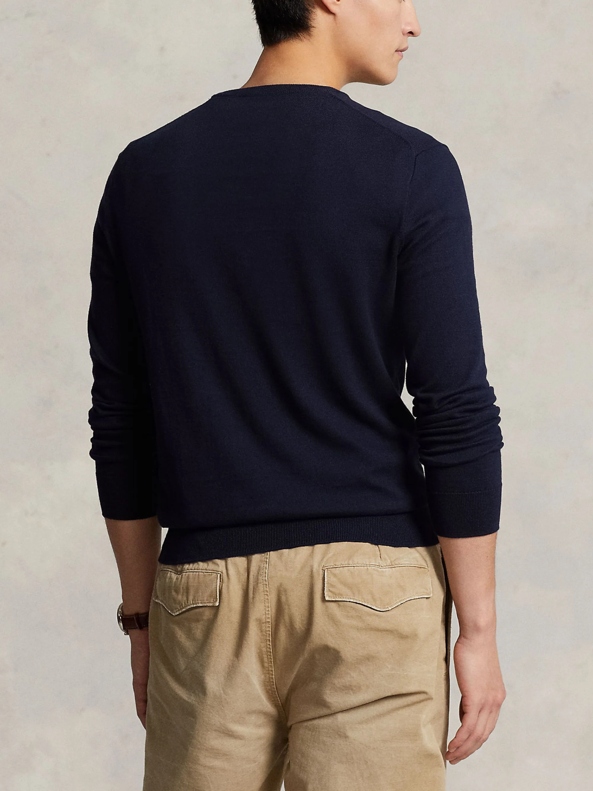 Ralph Lauren Classic Pima Cotton Sweater for Men - Fall Collection - Image 6