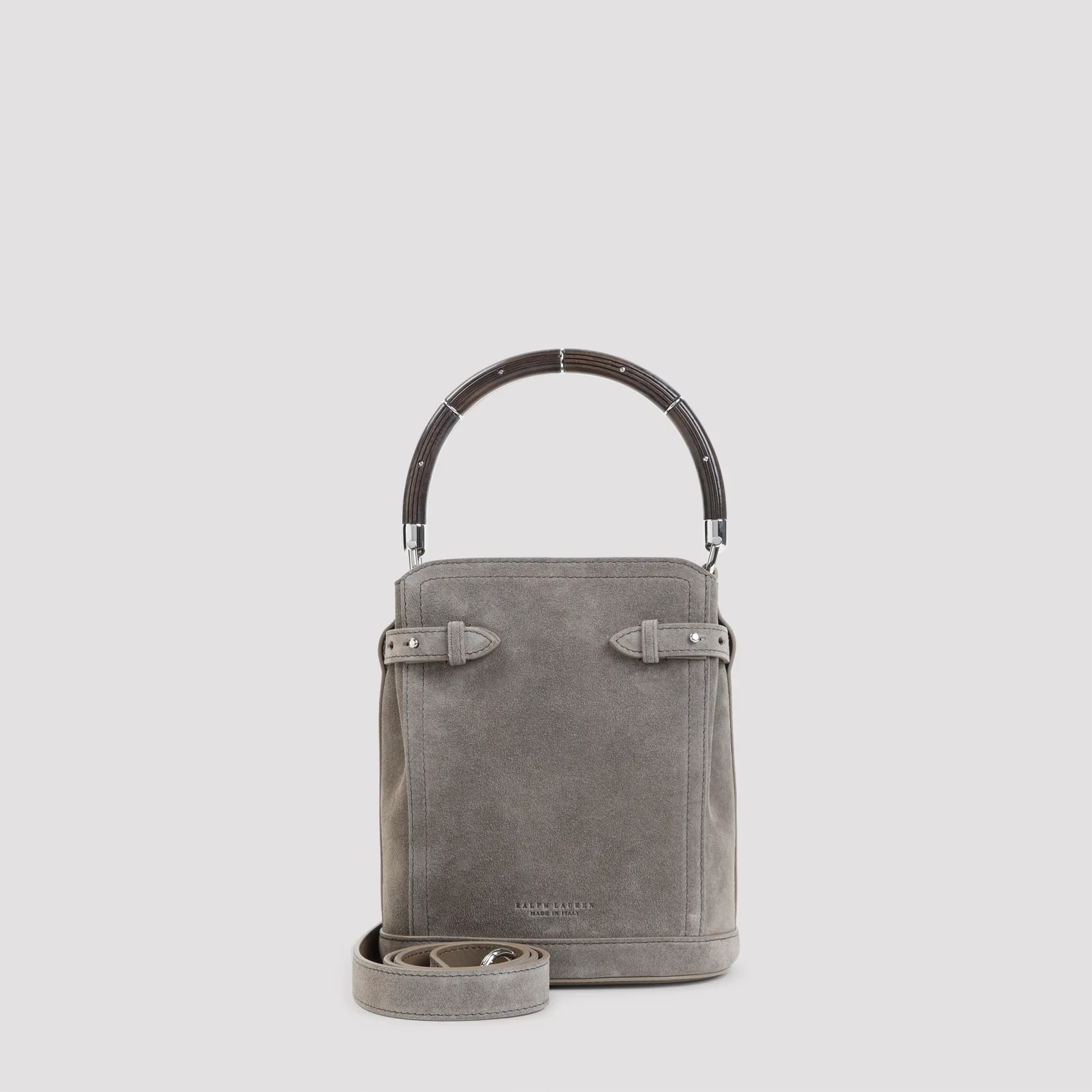 Ralph Lauren Collection Leather Bucket Handbag with 17cm x 20cm x 12cm Dimensions