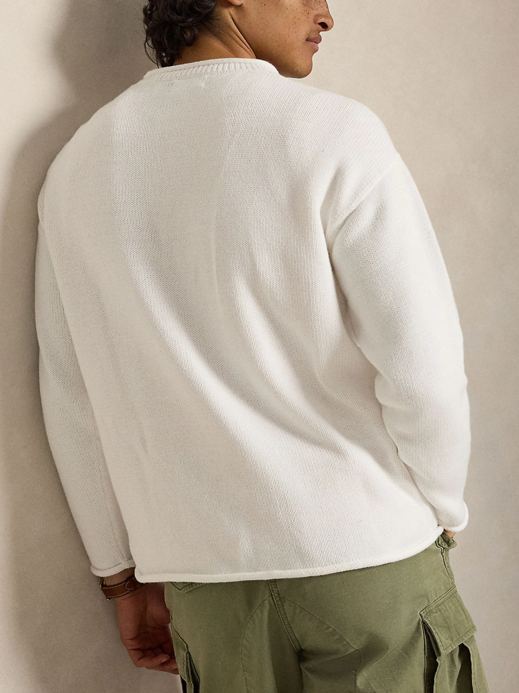 Ralph Lauren Crewneck Sweater with Embroidered Bear - Image 7