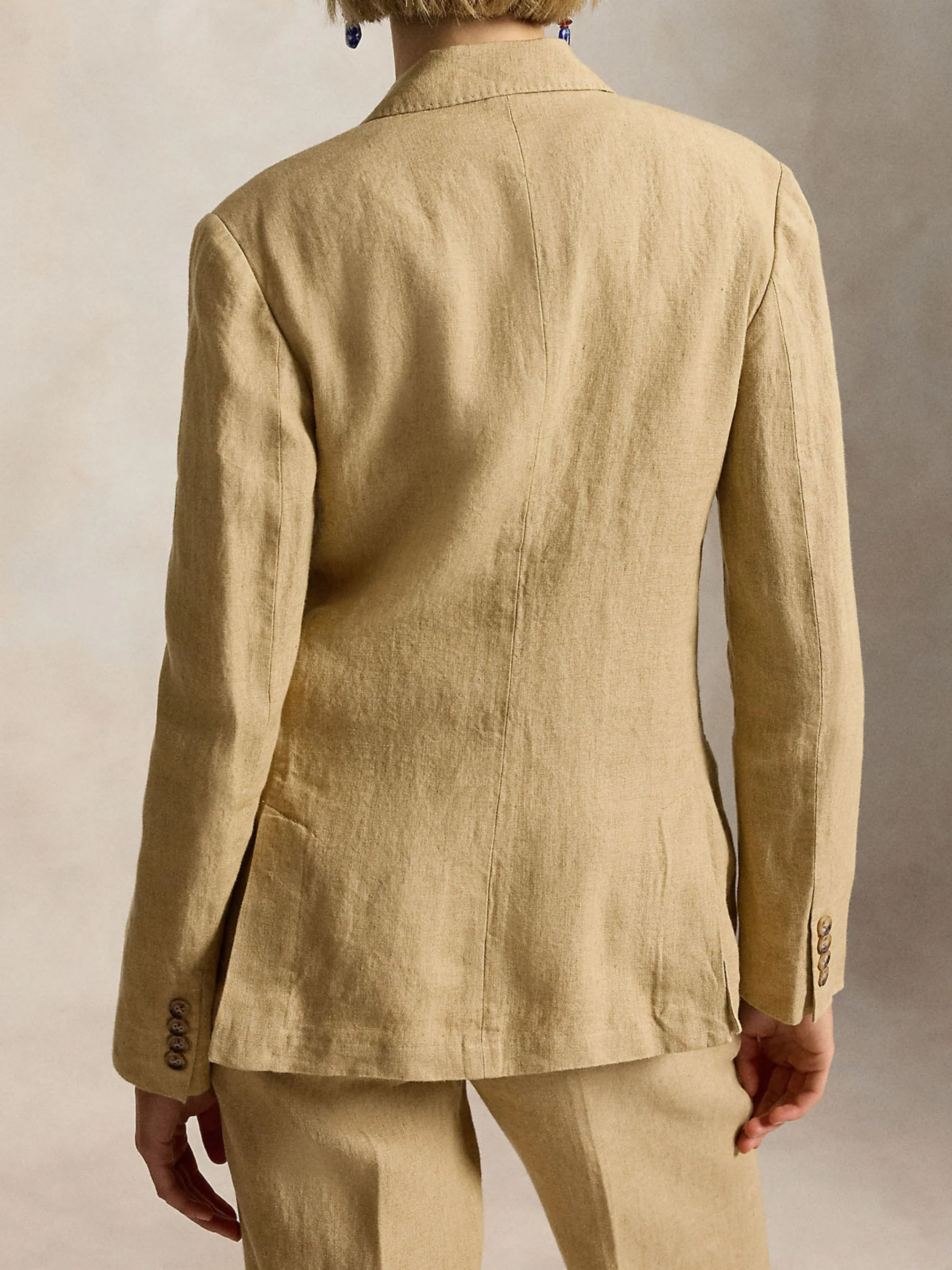 Ralph Lauren Elegant Linen Coat for Women - Image 3