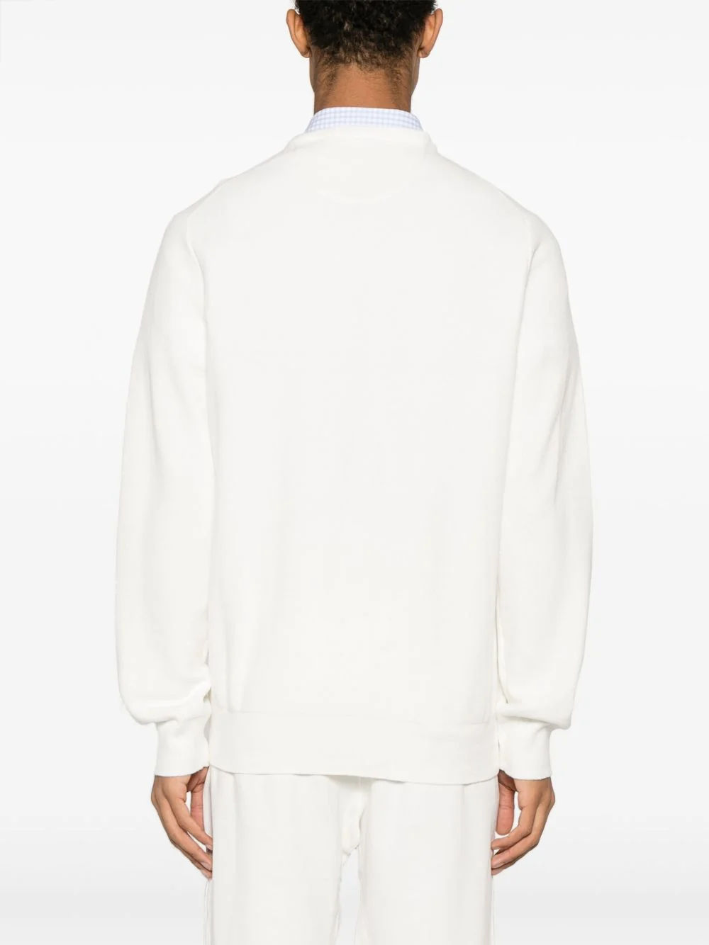 Ralph Lauren Honeycomb Knit Embroidered Logo Crew Neck Sweater for Men - Image 6